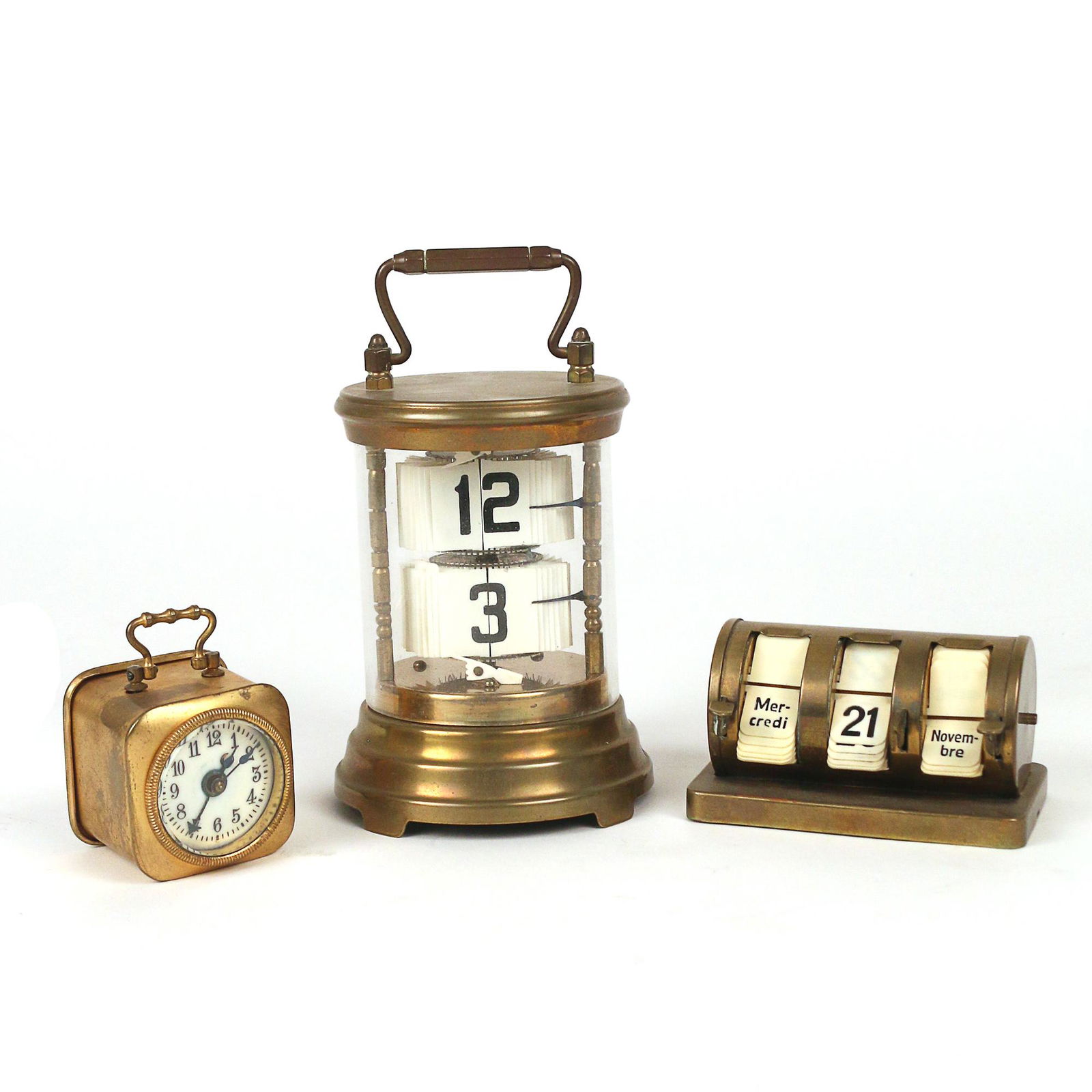 (3pc) DESK CLOCKS (1 of 8)
