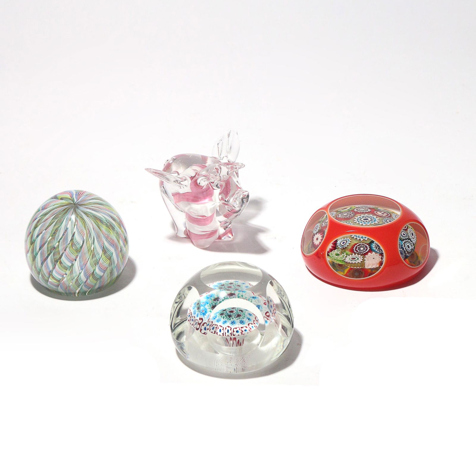 (4pc) GLASS PAPERWEIGHTS (1 of 10)