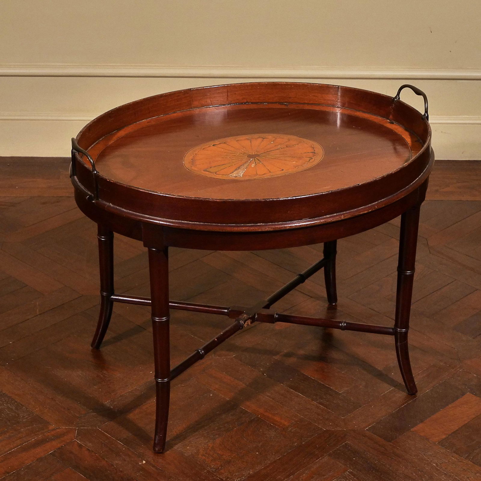 19th CENTURY ENGLISH SERVING TRAY STAND (1 of 5)