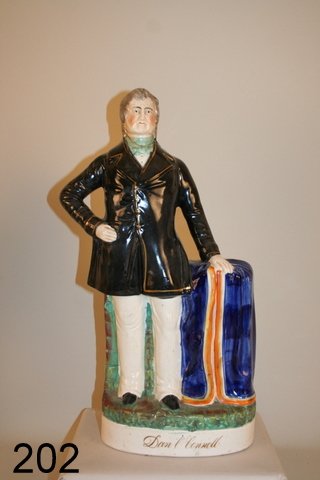 202) STAFFORDSHIRE FIGURE OF DAN O'CONNELL