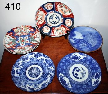 410) 6 IMARI PLATES,