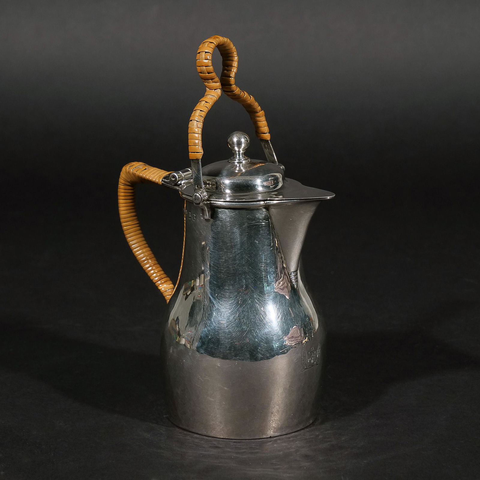 GEORGIAN SILVER HOT MILK PITCHER (1 of 5)