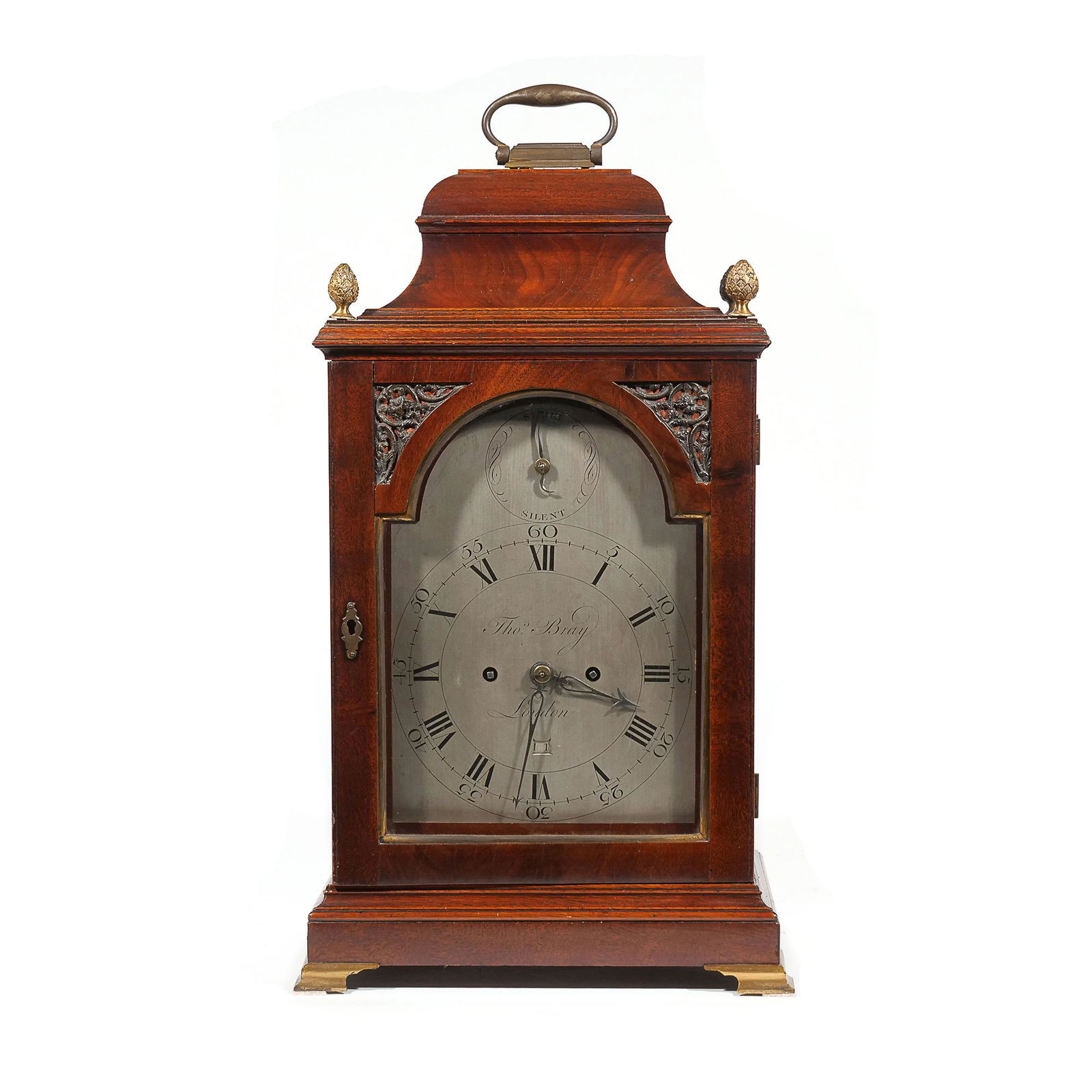 GEORGIAN BRACKET CLOCK: THOMAS BRAY, LONDON (1 of 12)