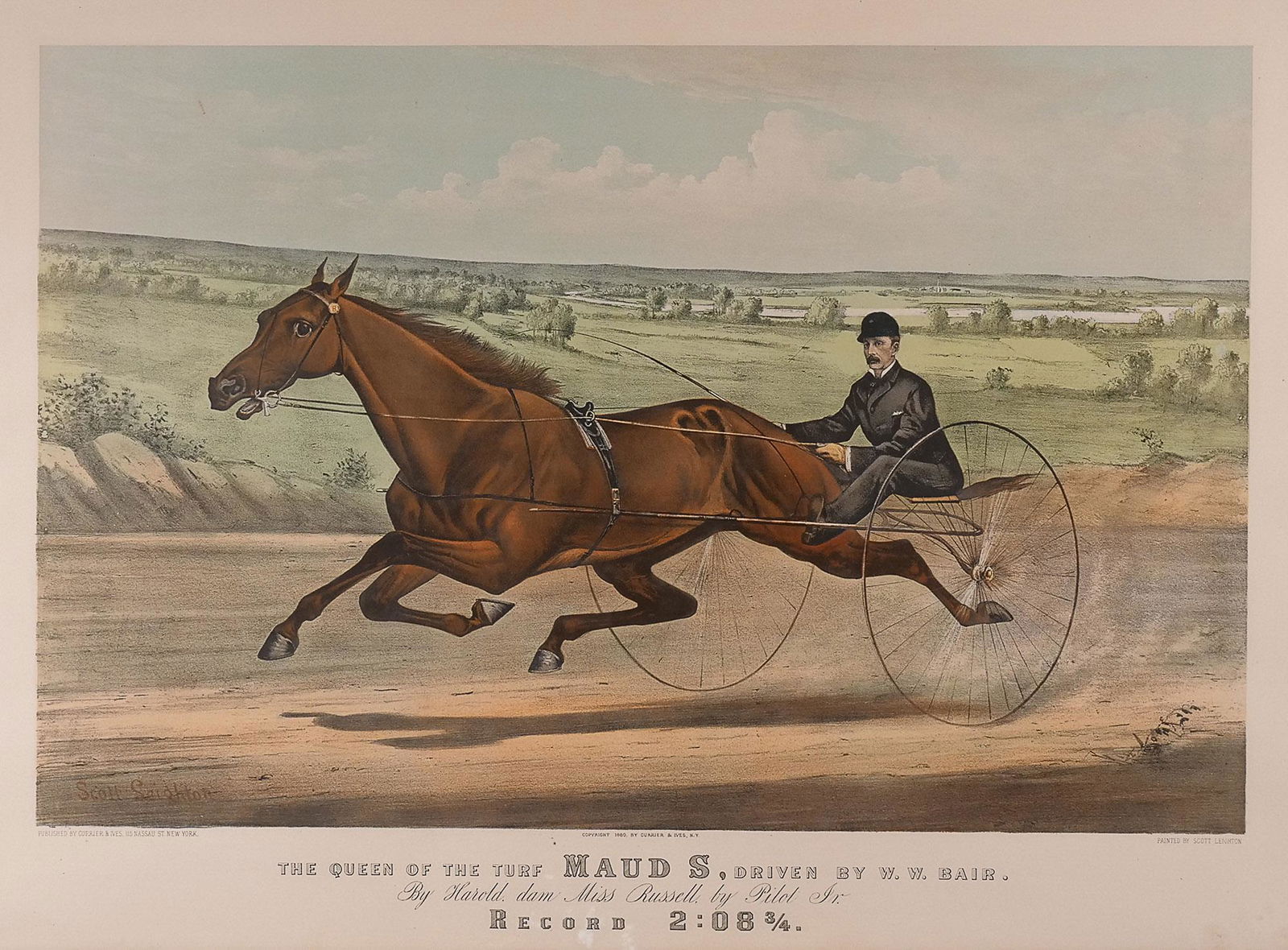 CURRIER & IVES [PUBLISHERS]: QUEEN of the TURF (1 of 11)