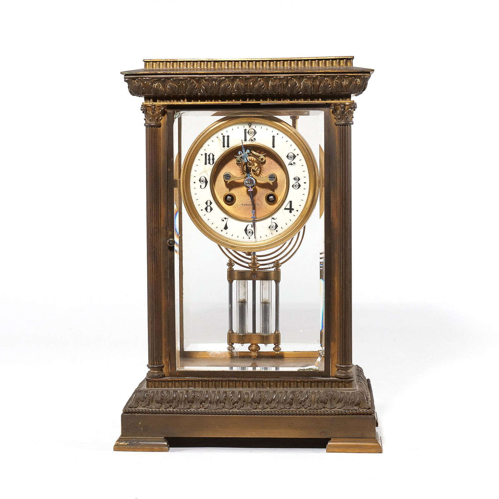 TIFFANY & Co. CRYSTAL REGULATOR MANTEL CLOCK (1 of 13)
