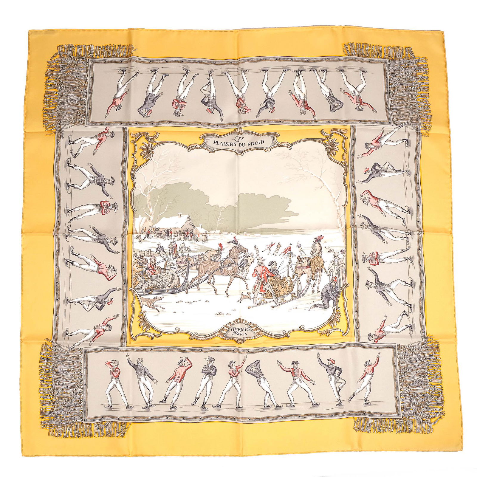 HERMES SILK SCARF: LES PLAISIRS du FROID (1 of 8)