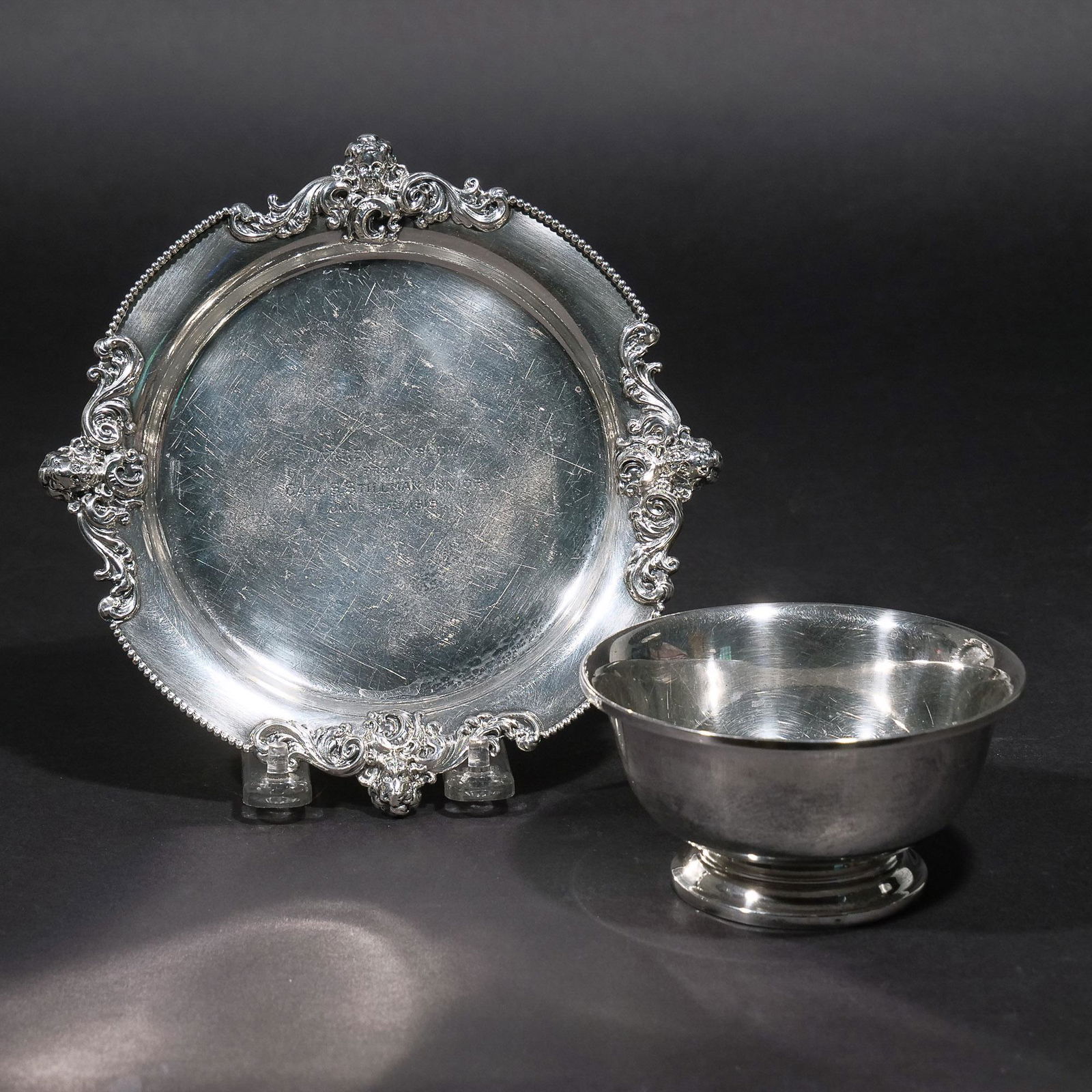 (2pc) AMERICAN STERLING DISHES: WINSLOW (1 of 6)