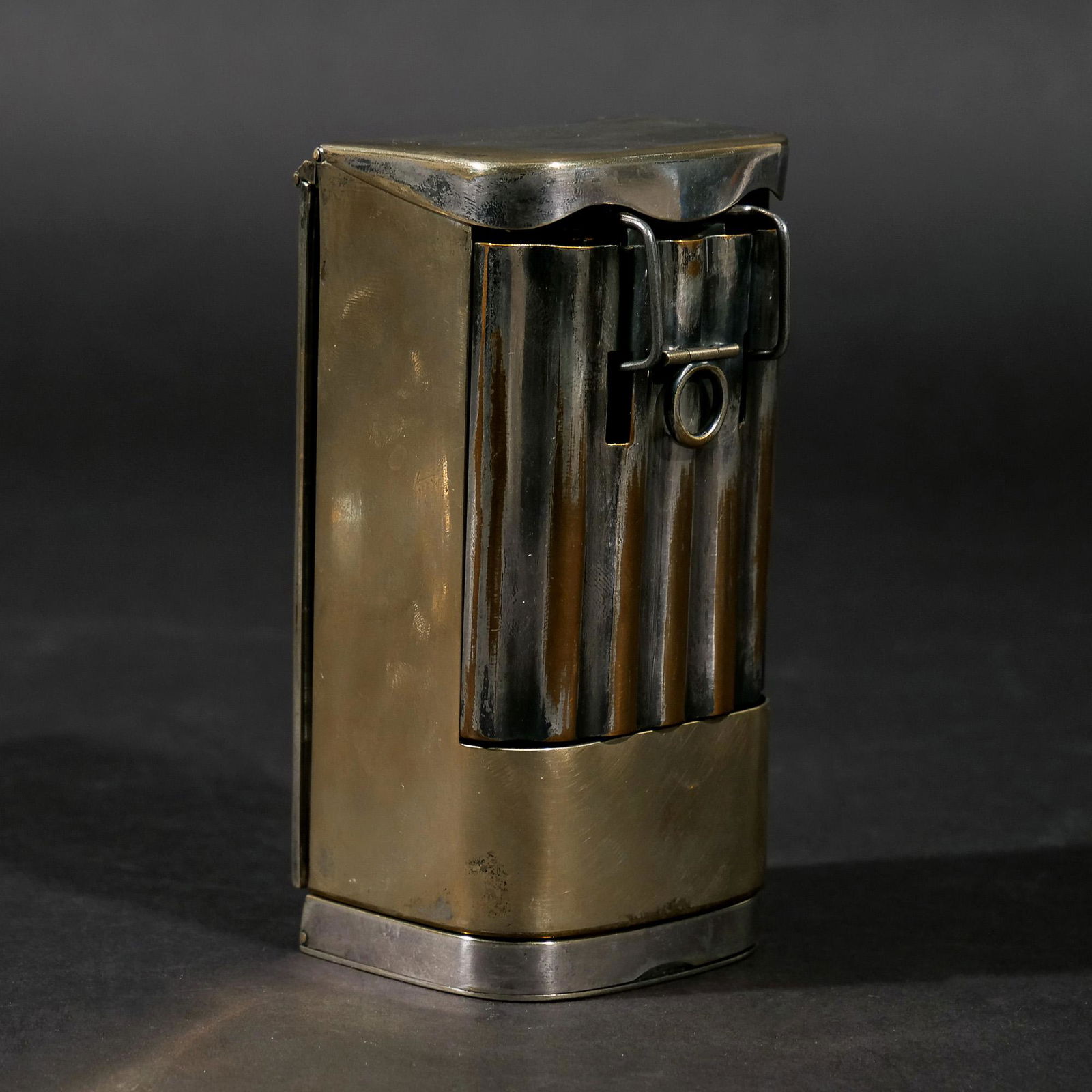 ANTIQUE SILVERPLATED CANDLE LANTERN (1 of 6)