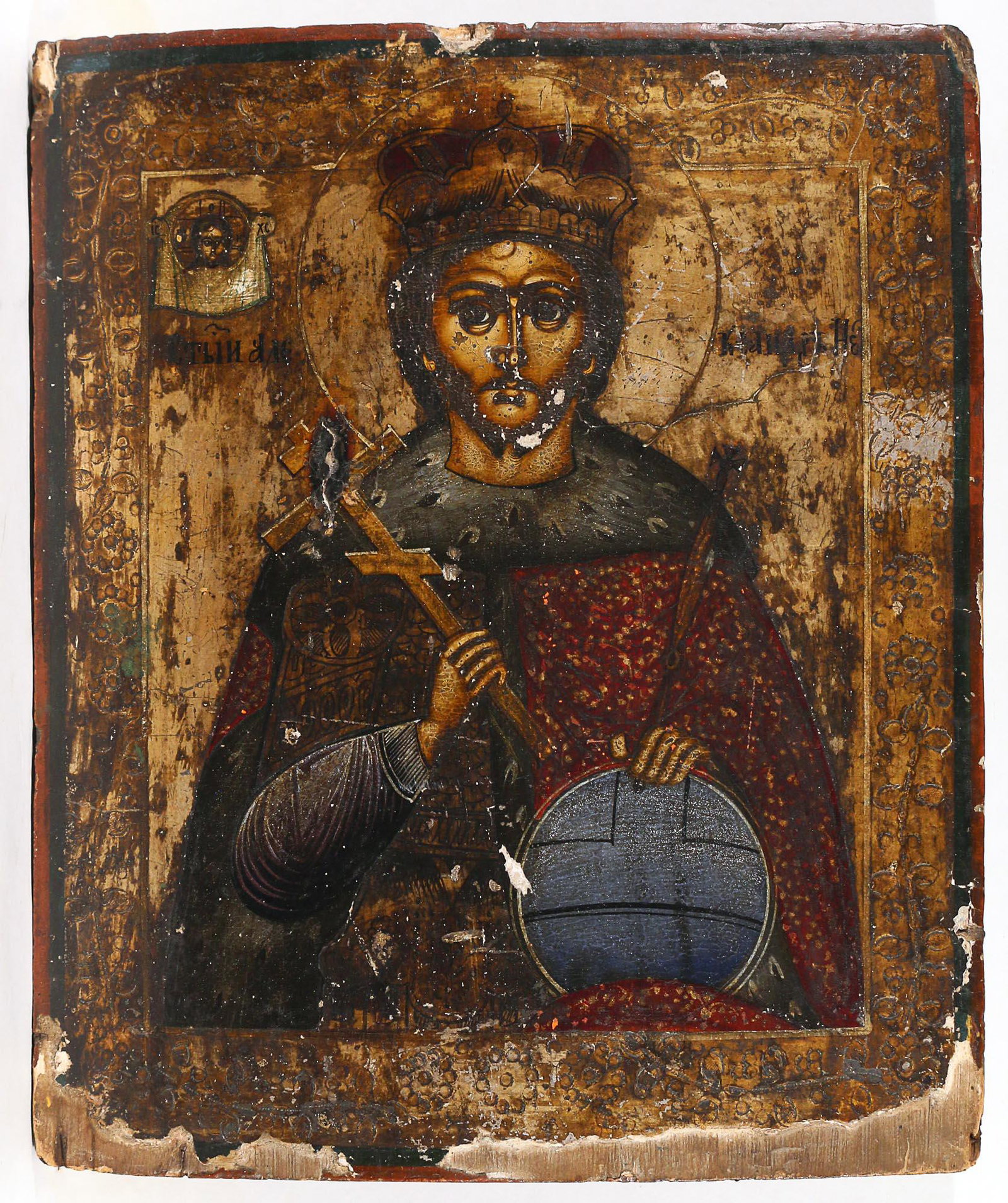 EARLY RUSSIAN ICON: ST. ALEXANDER NEVSKY (1 of 12)