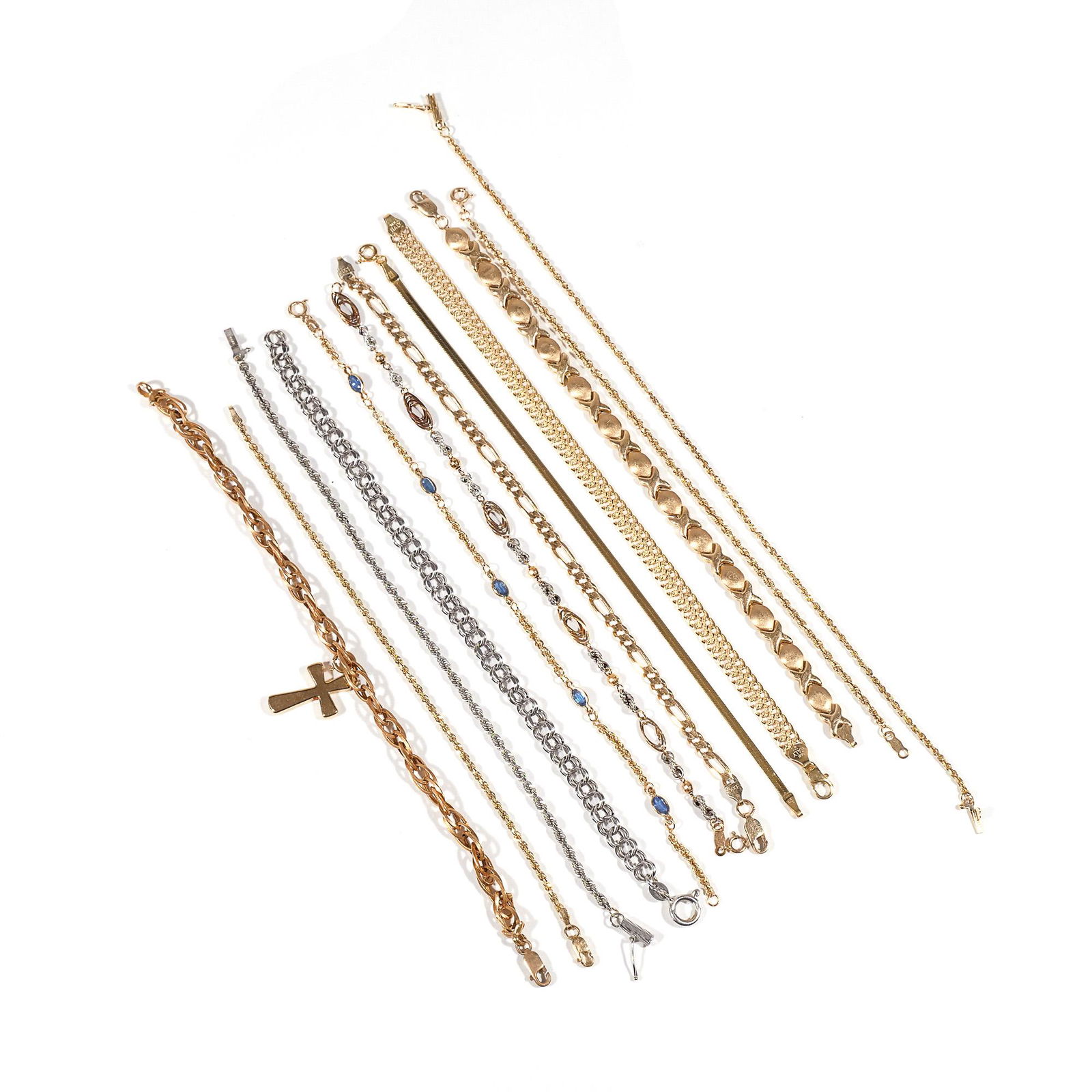 (12pc) GROUP 14k GOLD NECKLACES (1 of 4)