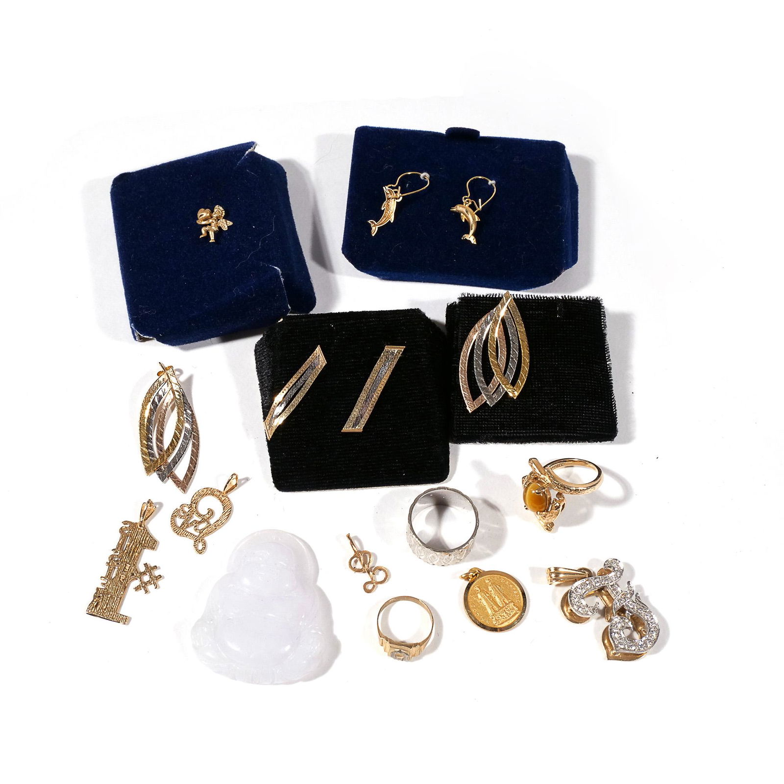 (11pc) 14k GOLD LADIES JEWELRY (1 of 4)