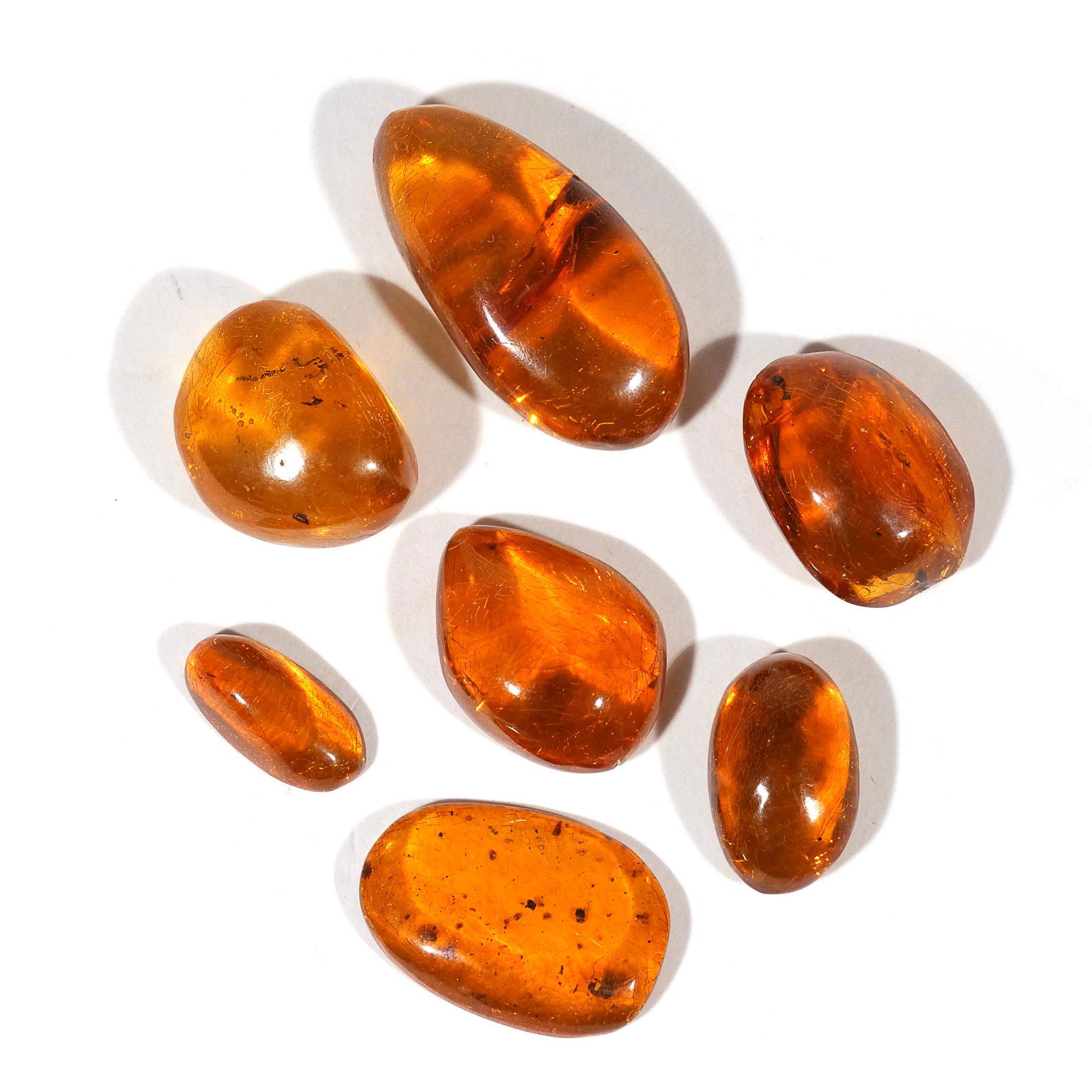 (7pc) SPECIMEN AMBER (1 of 4)