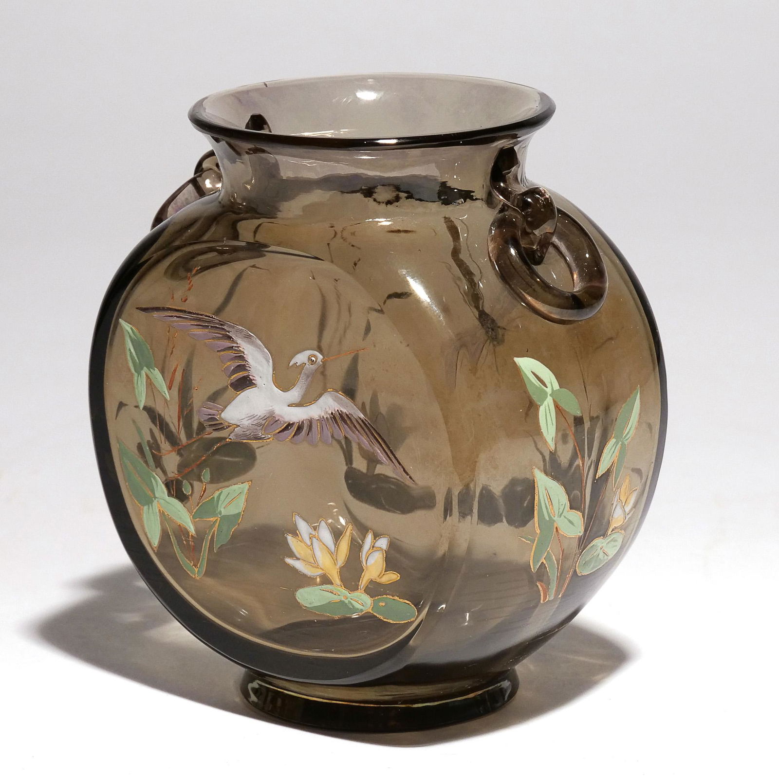 EMILE GALLE ENAMELED VASE (1 of 14)