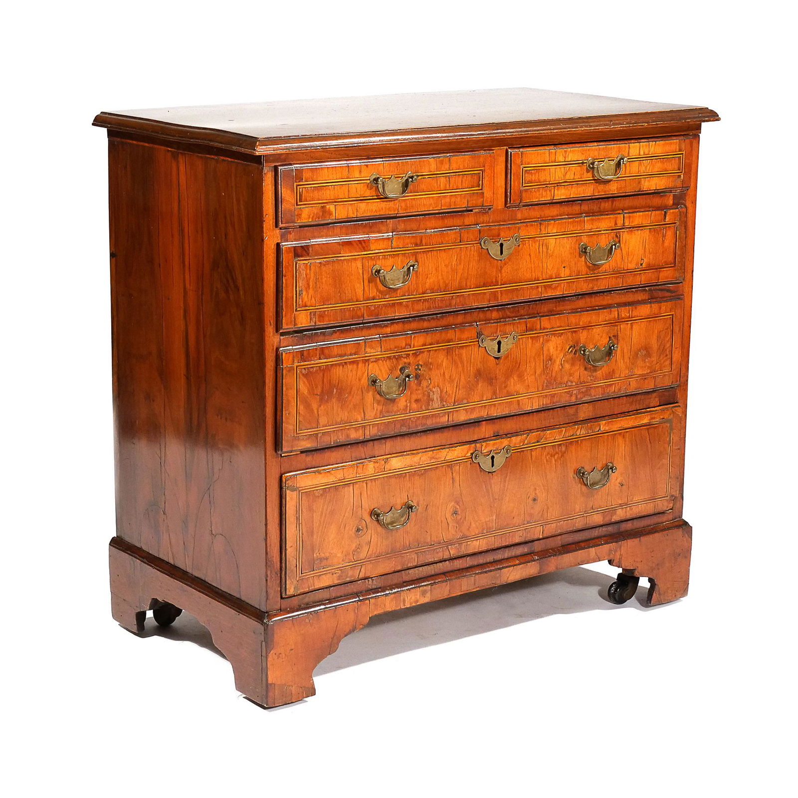 E. 19th C. INLAID BACHELOR'S CHEST of SMALL SIZE (1 of 12)
