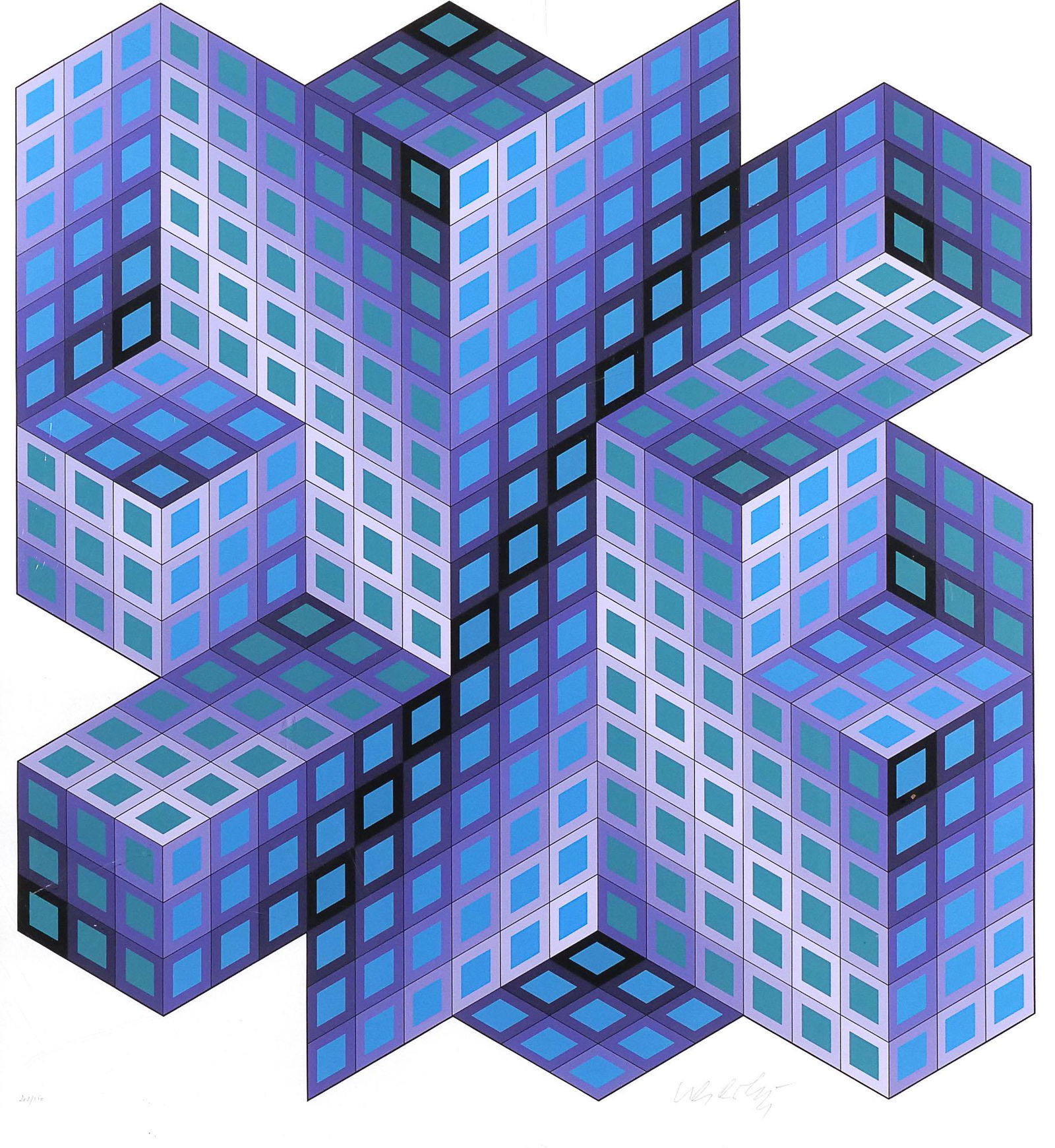 VICTOR VASARELY (Hungarian-French, 1906-1997) (1 of 9)