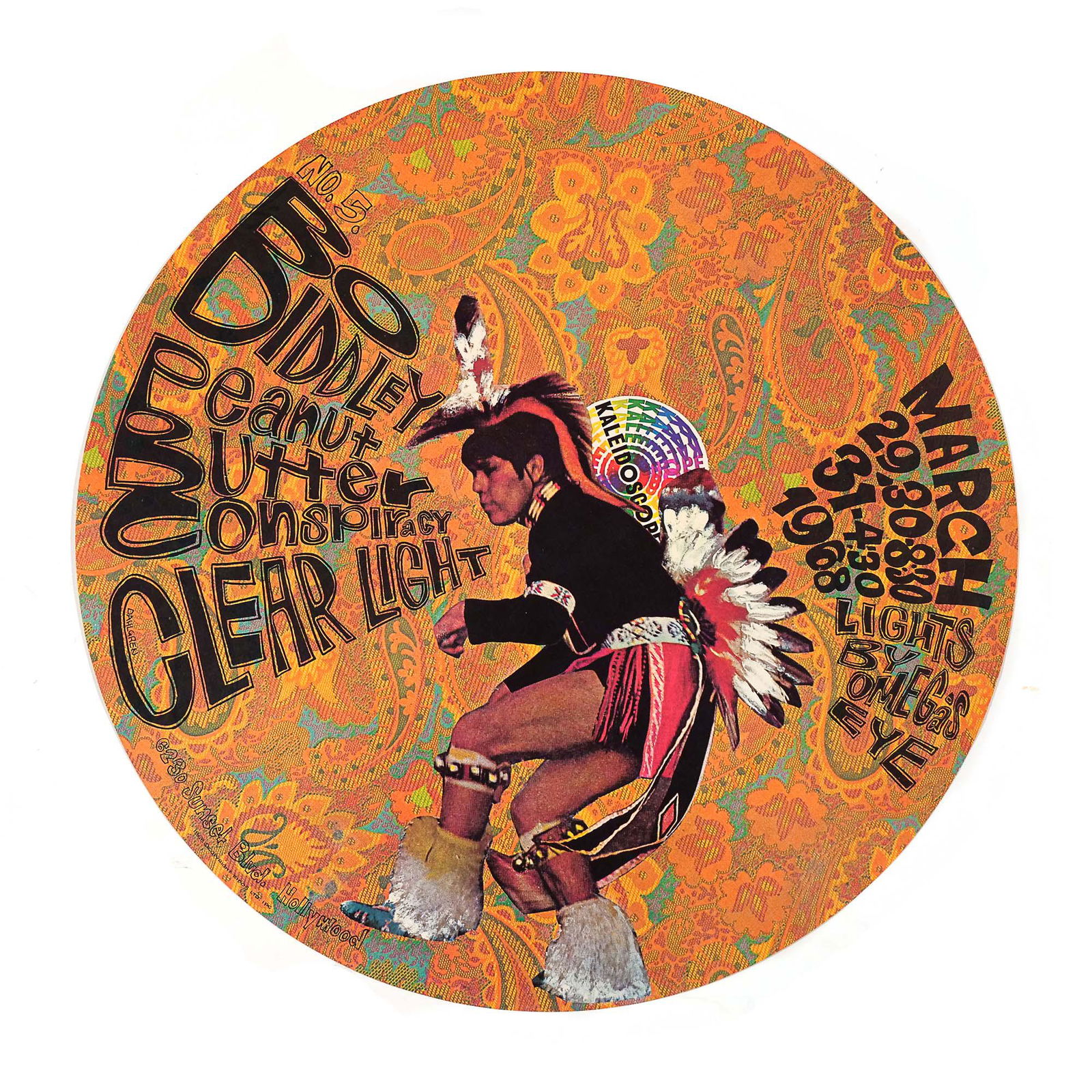 KALEIDOSCOPE CLUB POSTER: BO DIDDLEY, ETC. (1 of 6)