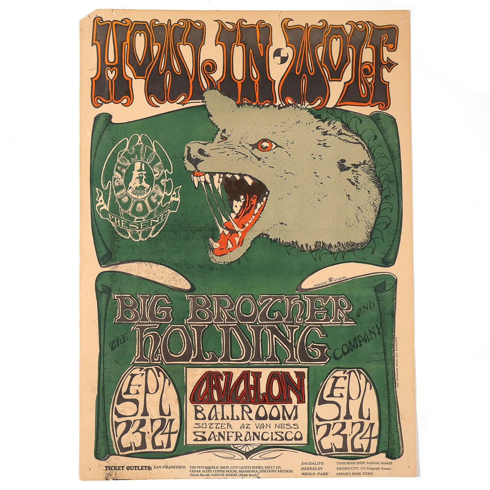 HOWLIN WOLF CONCERT POSTER (1 of 5)