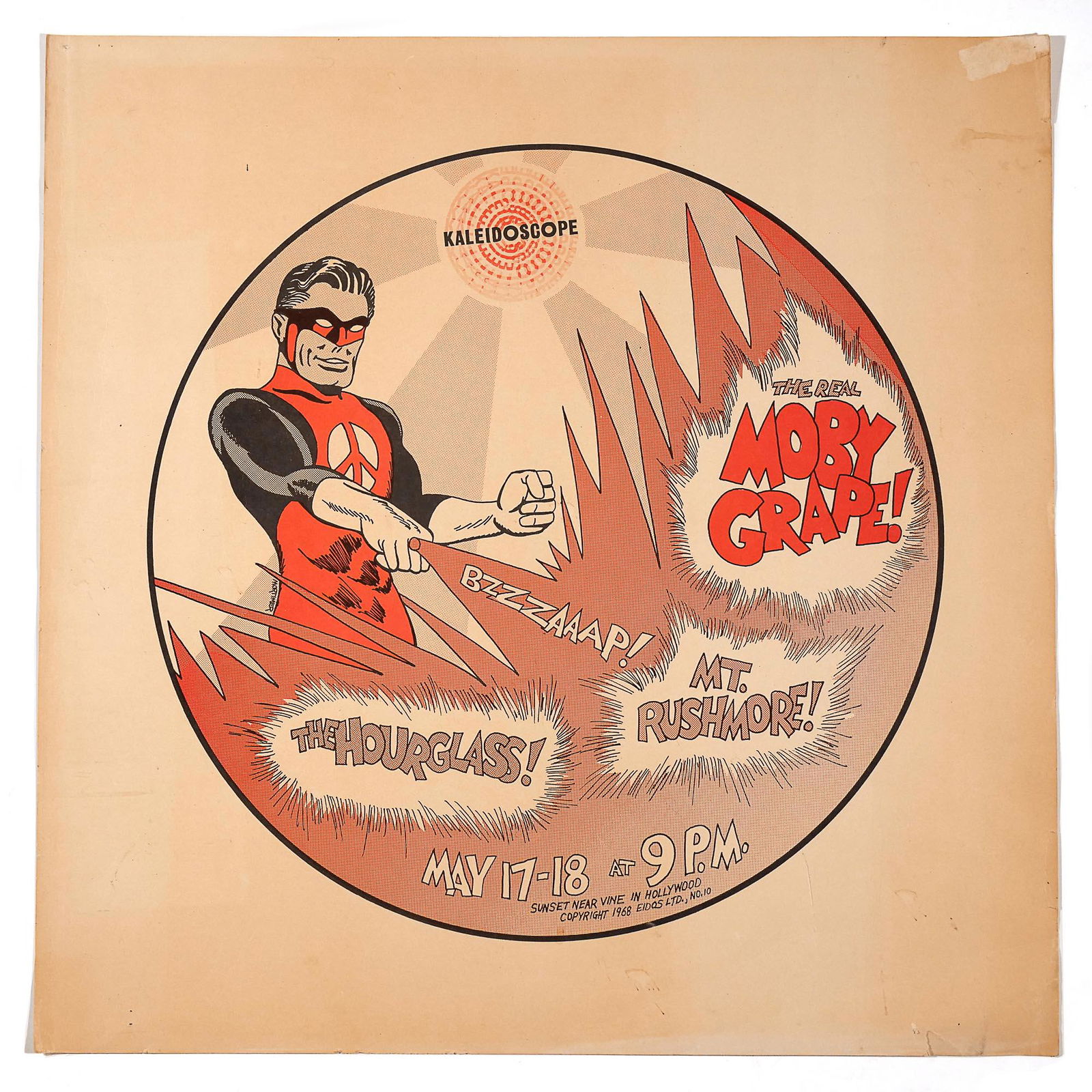 KALEIDOSCOPE CLUB POSTER: MOBY GRAPE, ETC. (1 of 5)