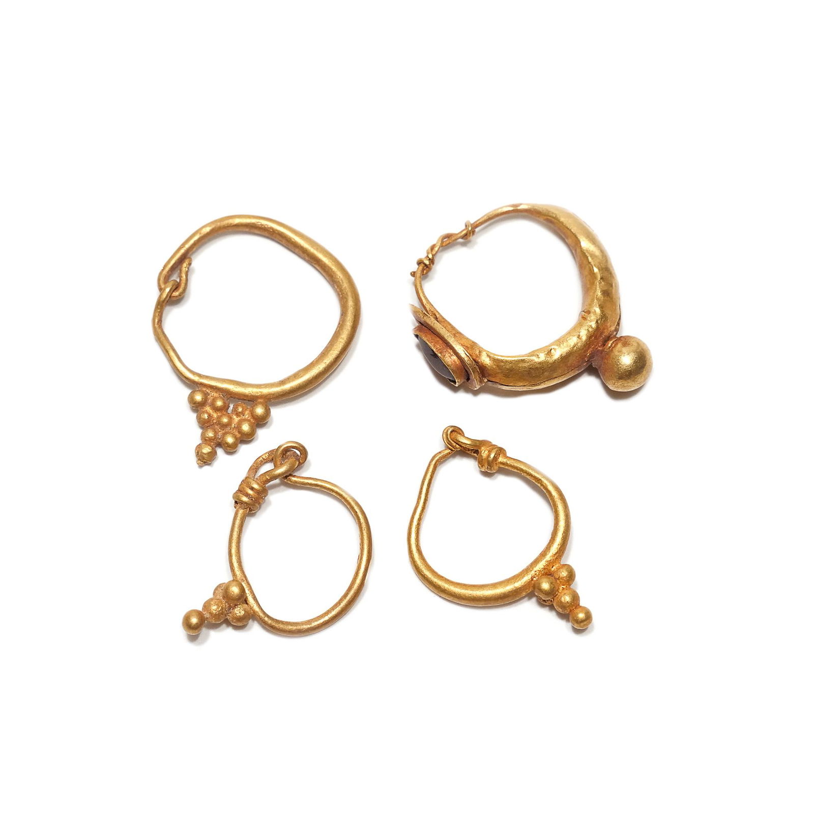 (4pc) ANCIENT / BYZANTINE GOLD EARRINGS (1 of 3)