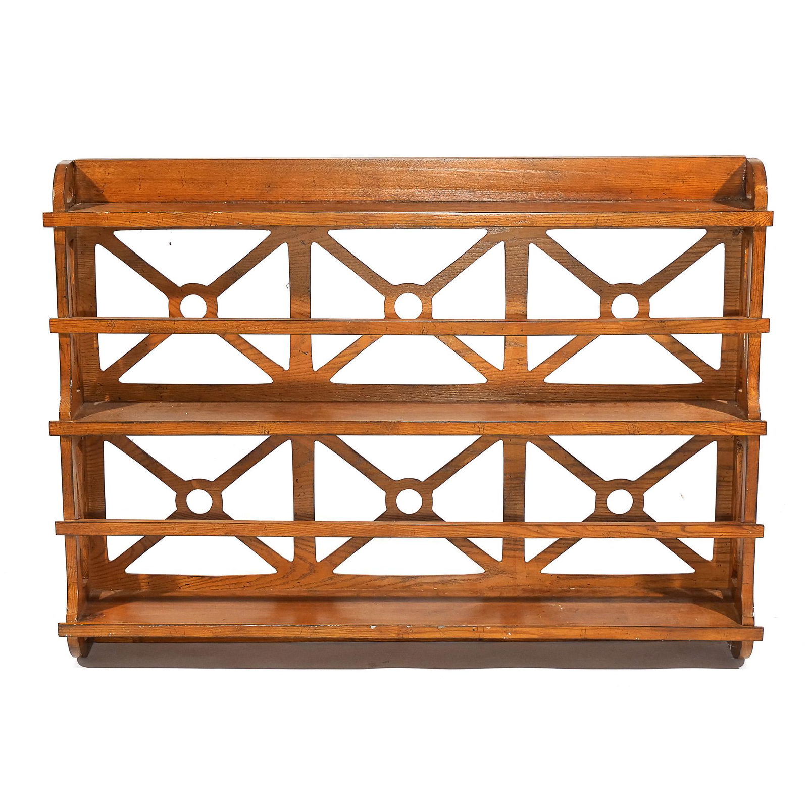 FRENCH PROVINCIAL OAK PLATE RACK (1 of 5)