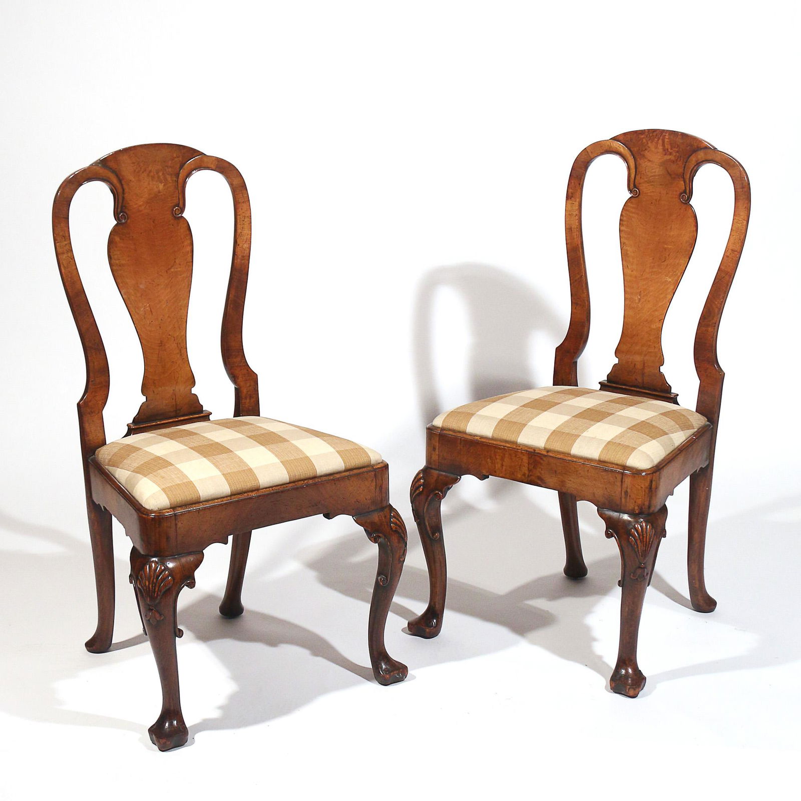 PAIR QUEEN ANNE SIDE CHAIRS (1 of 20)