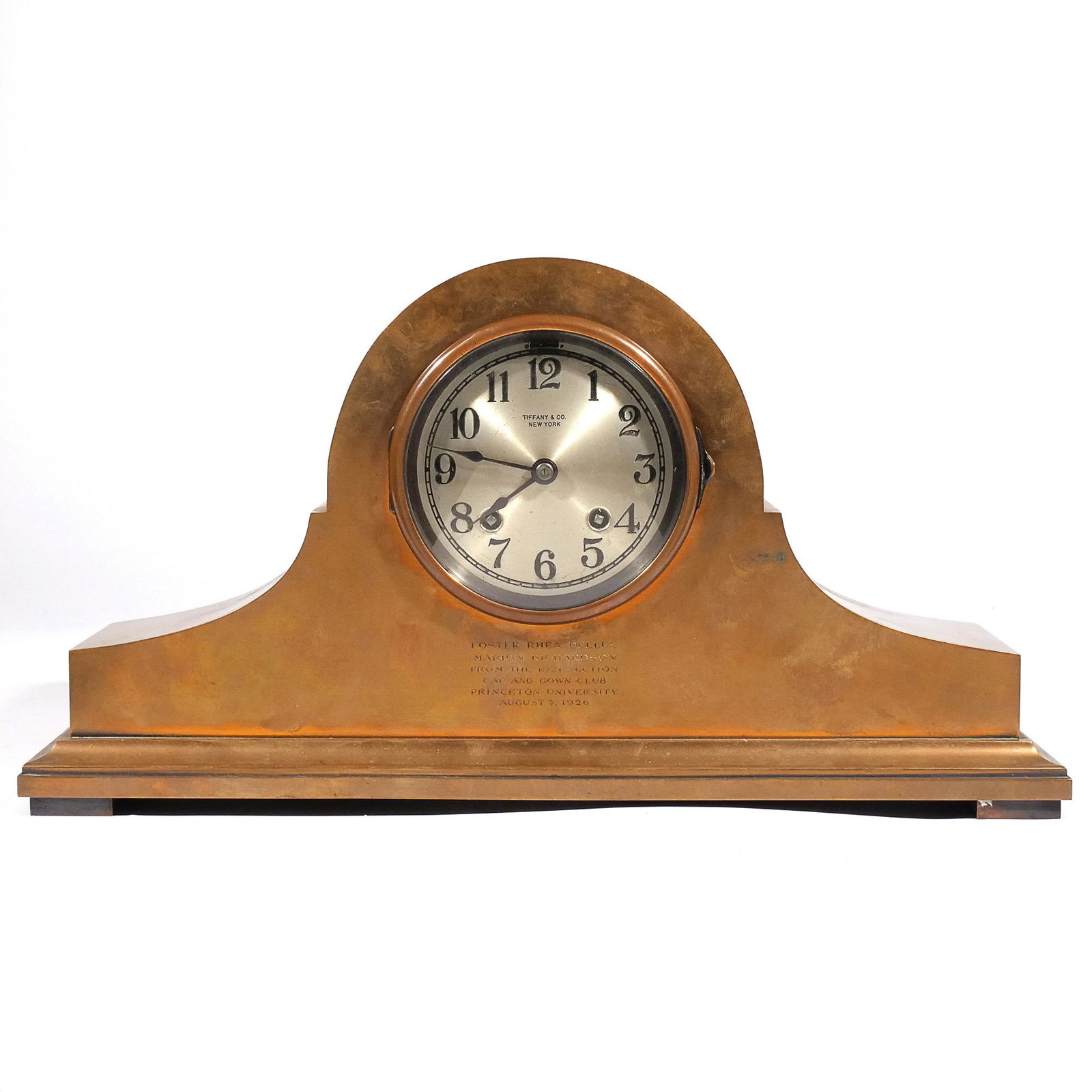 COPPER TIFFANY & Co. MANTEL CLOCK (1 of 9)