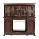 HERTS BROTHERS INLAID ROSEWOOD CABINET, CA 1878