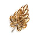 VAN CLEEF & ARPELS DIAMOND & 18k GOLD BROOCH