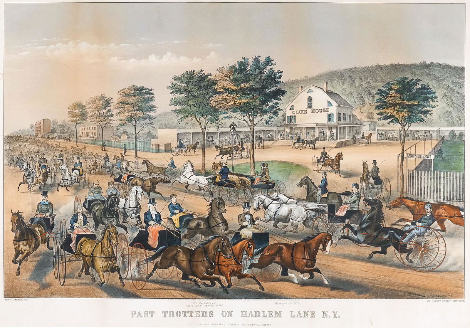 CURRIER & IVES [PUBLISHERS]: HARLEM LANE (1 of 8)