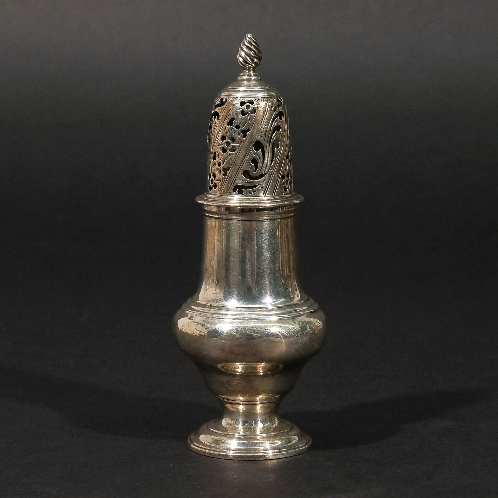 GEORGE III SILVER SUGAR CASTER (1 of 6)