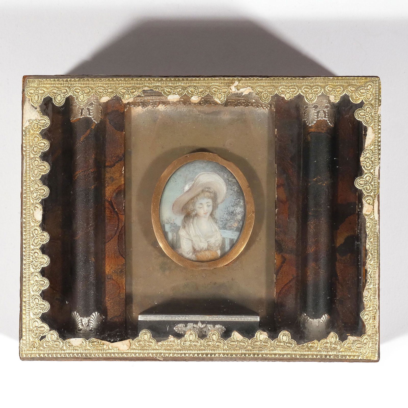 19th CENTURY BOXED PORTRAIT MINIATURE (1 of 7)