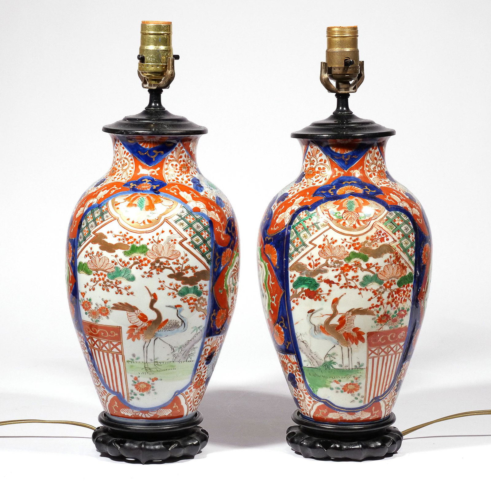 PAIR JAPANESE IMARI VASES (1 of 11)