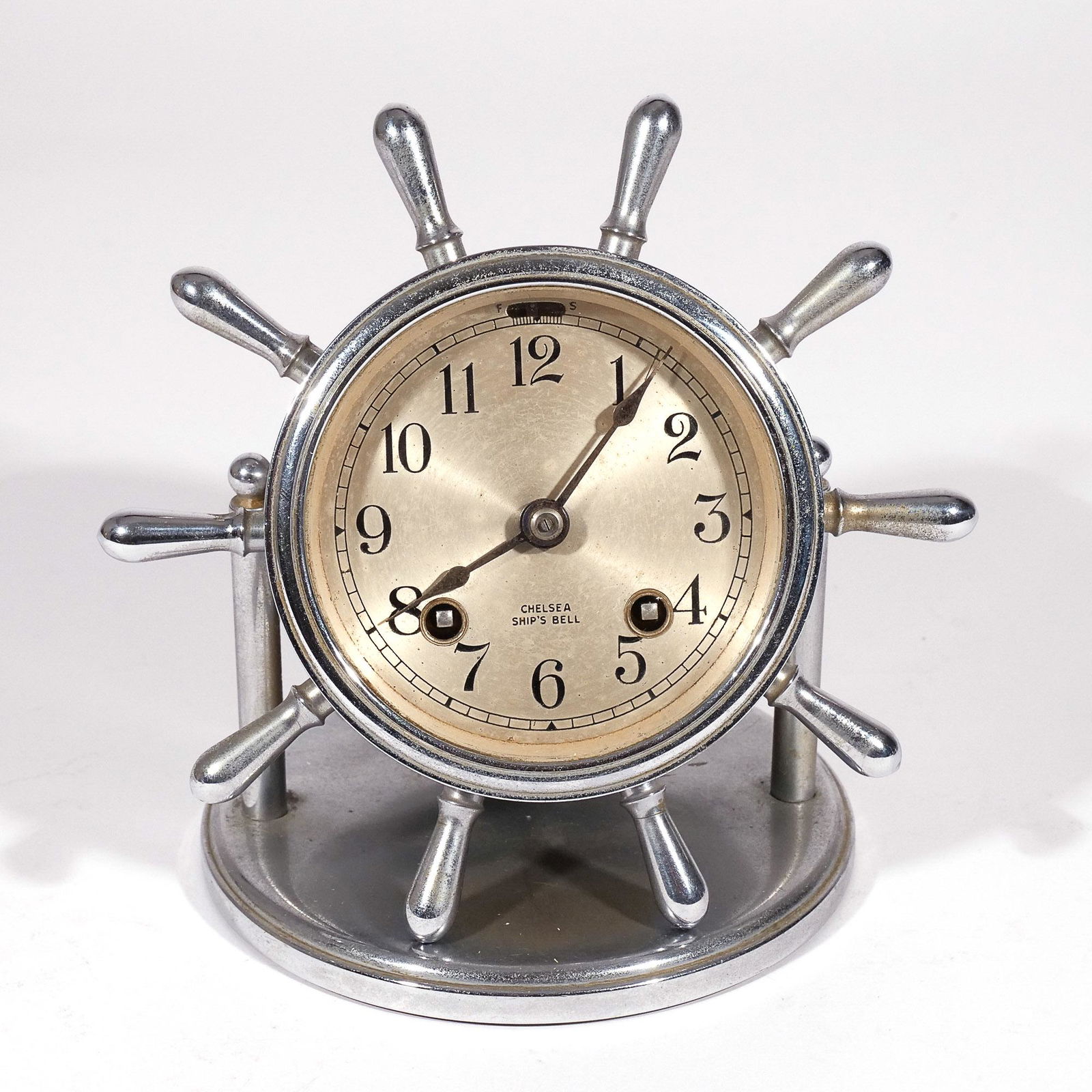 CHELSEA SHIP'S BELL CLOCK (1 of 6)