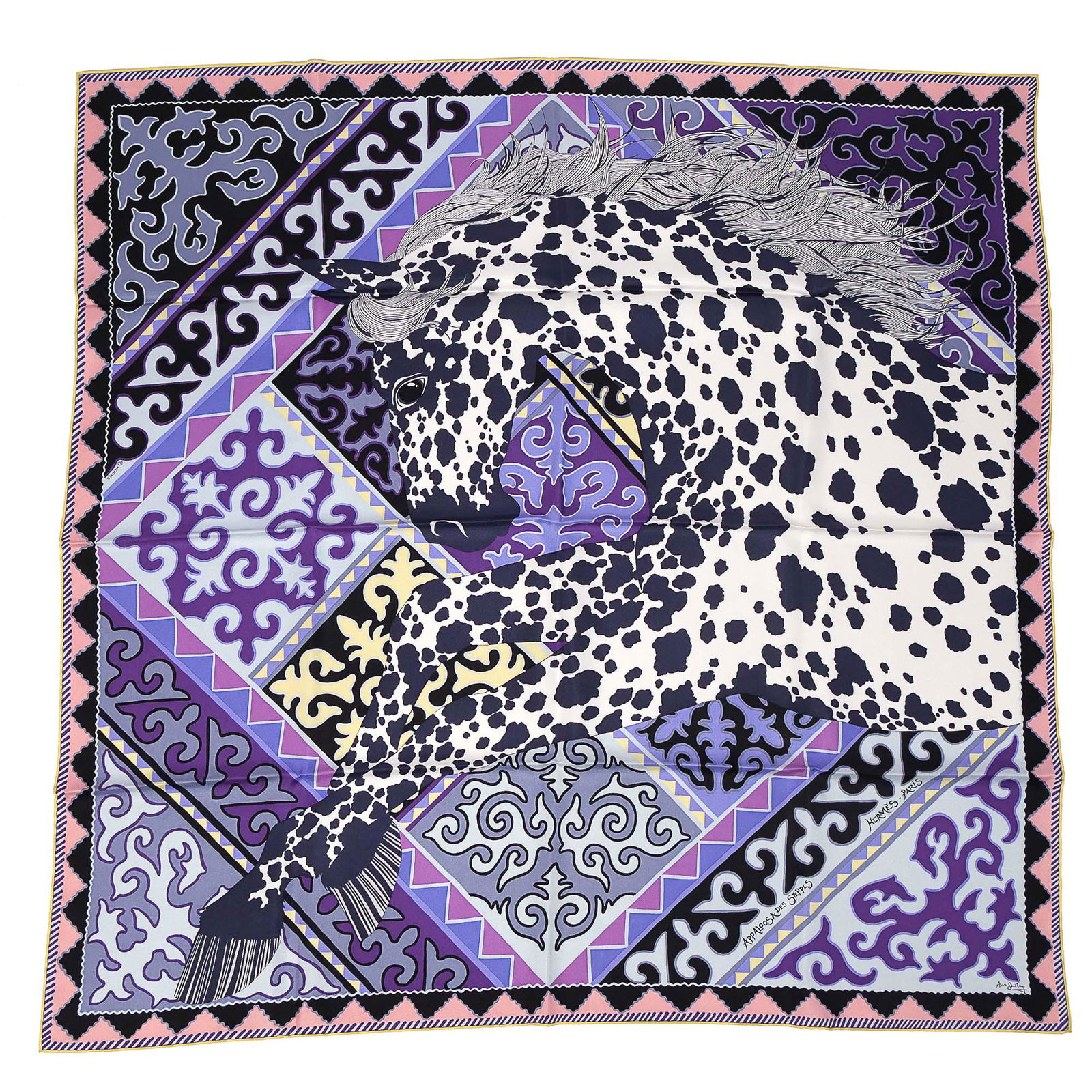 HERMES SILK SCARF: APPALOOSA DES STEPPES (1 of 9)