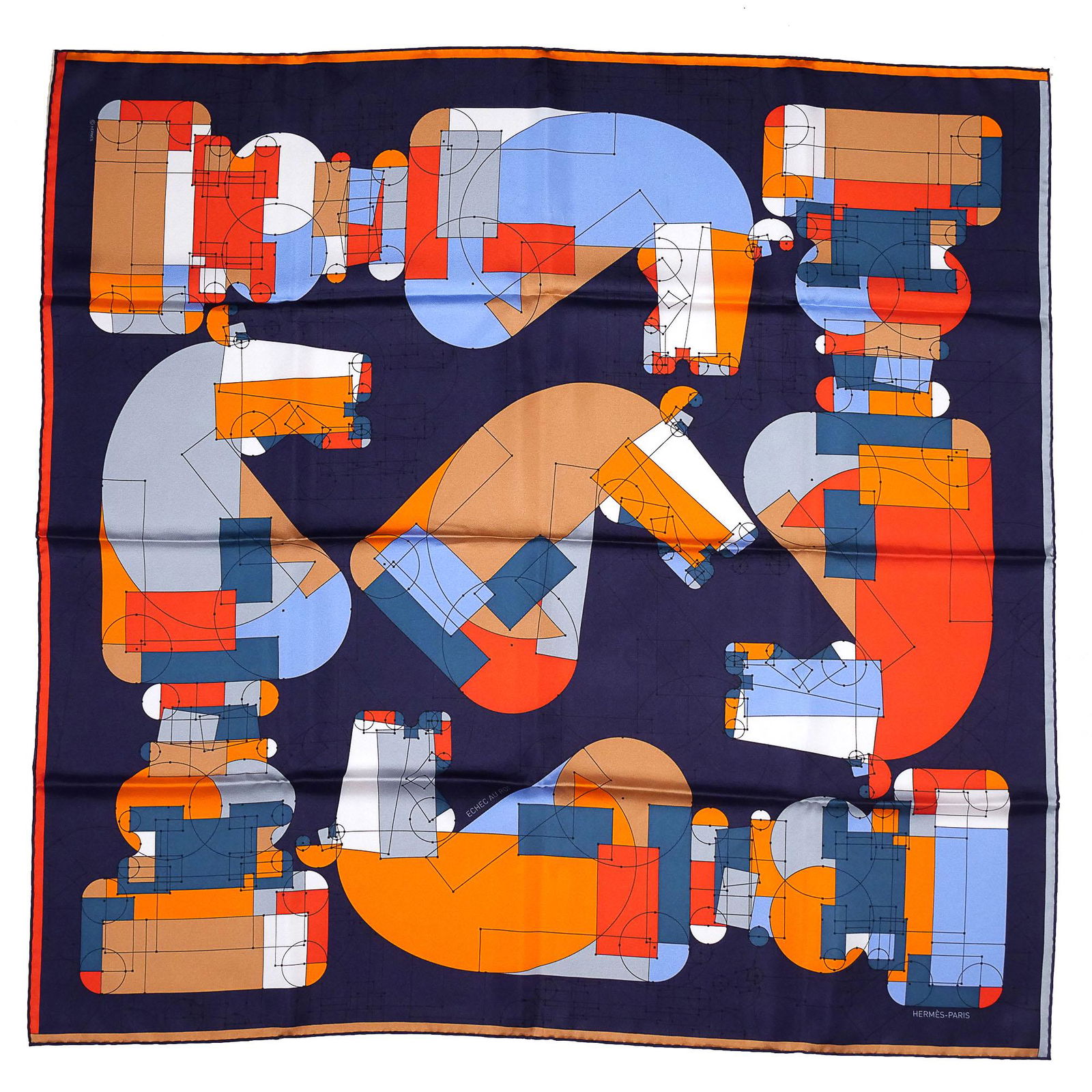 HERMES SILK SCARF: HECHEC AU ROI (1 of 10)