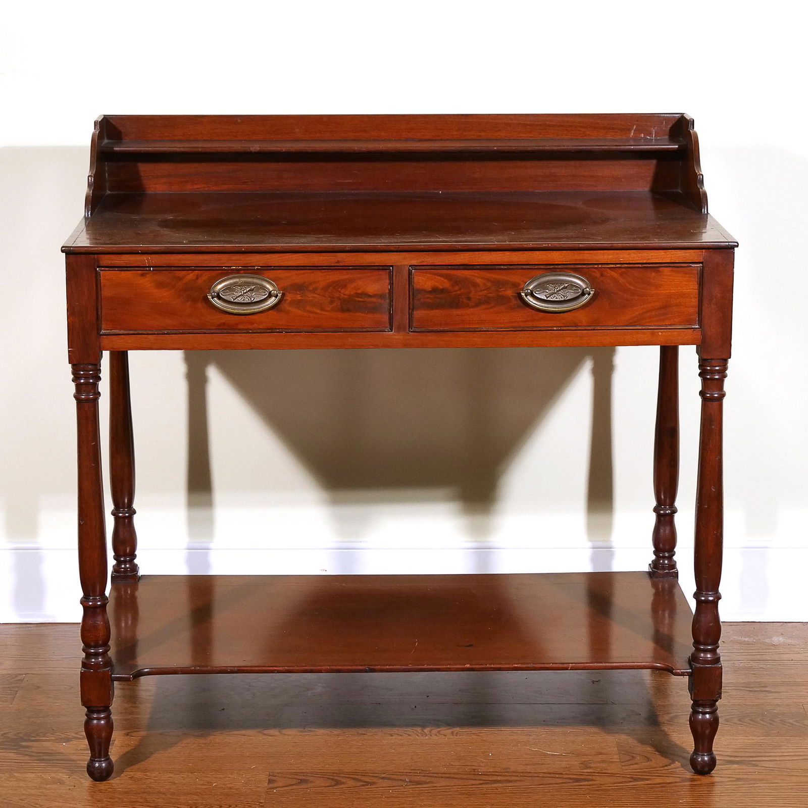 ENGLISH MAHOGANY WRITING TABLE (1 of 6)