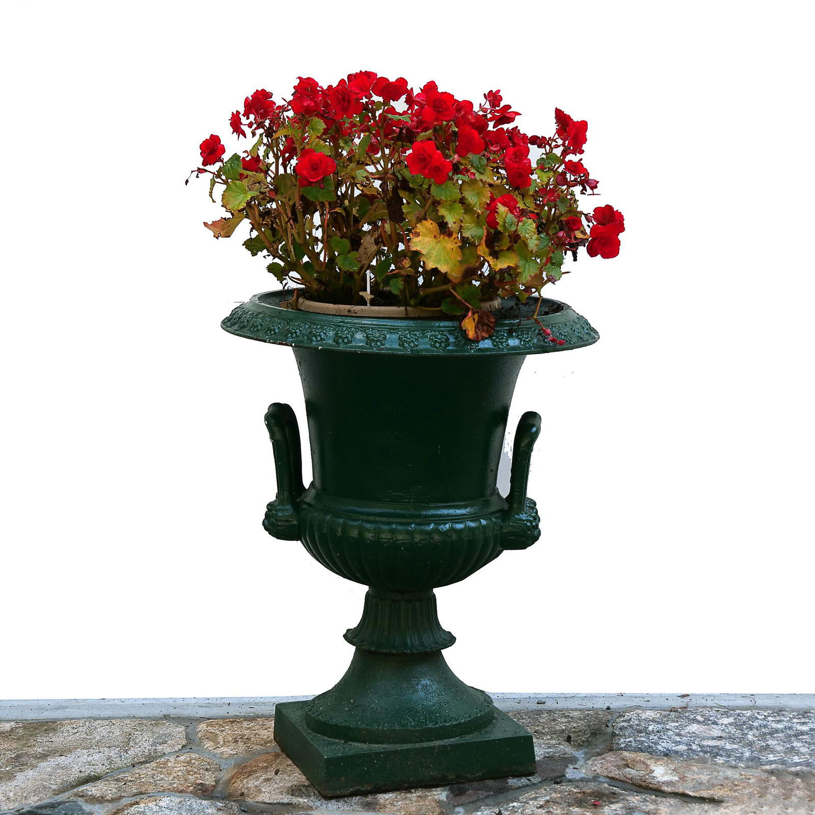 19th CENTURY CAST IRON GARDEN URN (1 of 10)