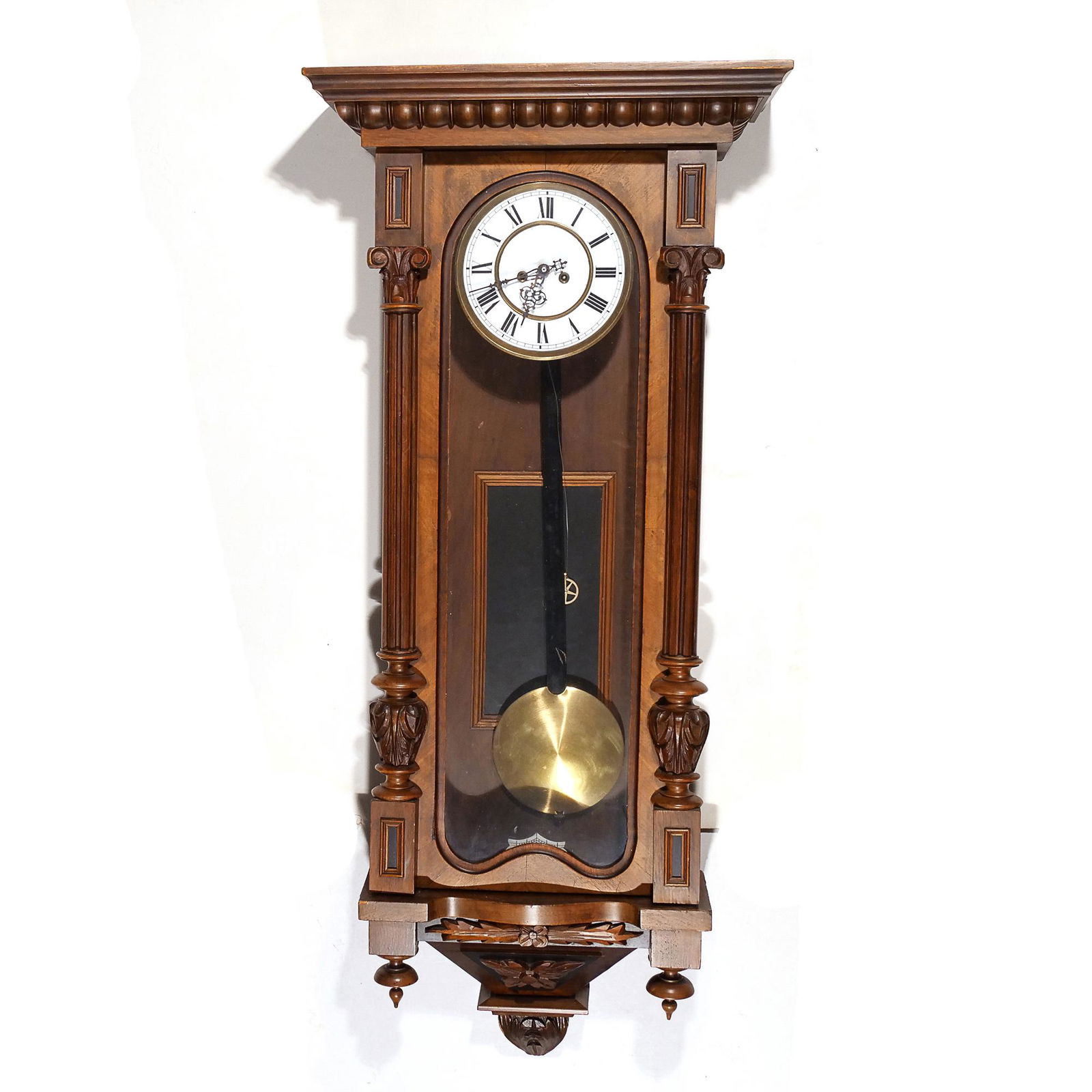 LATE 19th CENTURY CONTINENTAL WALL CLOCK (1 of 9)