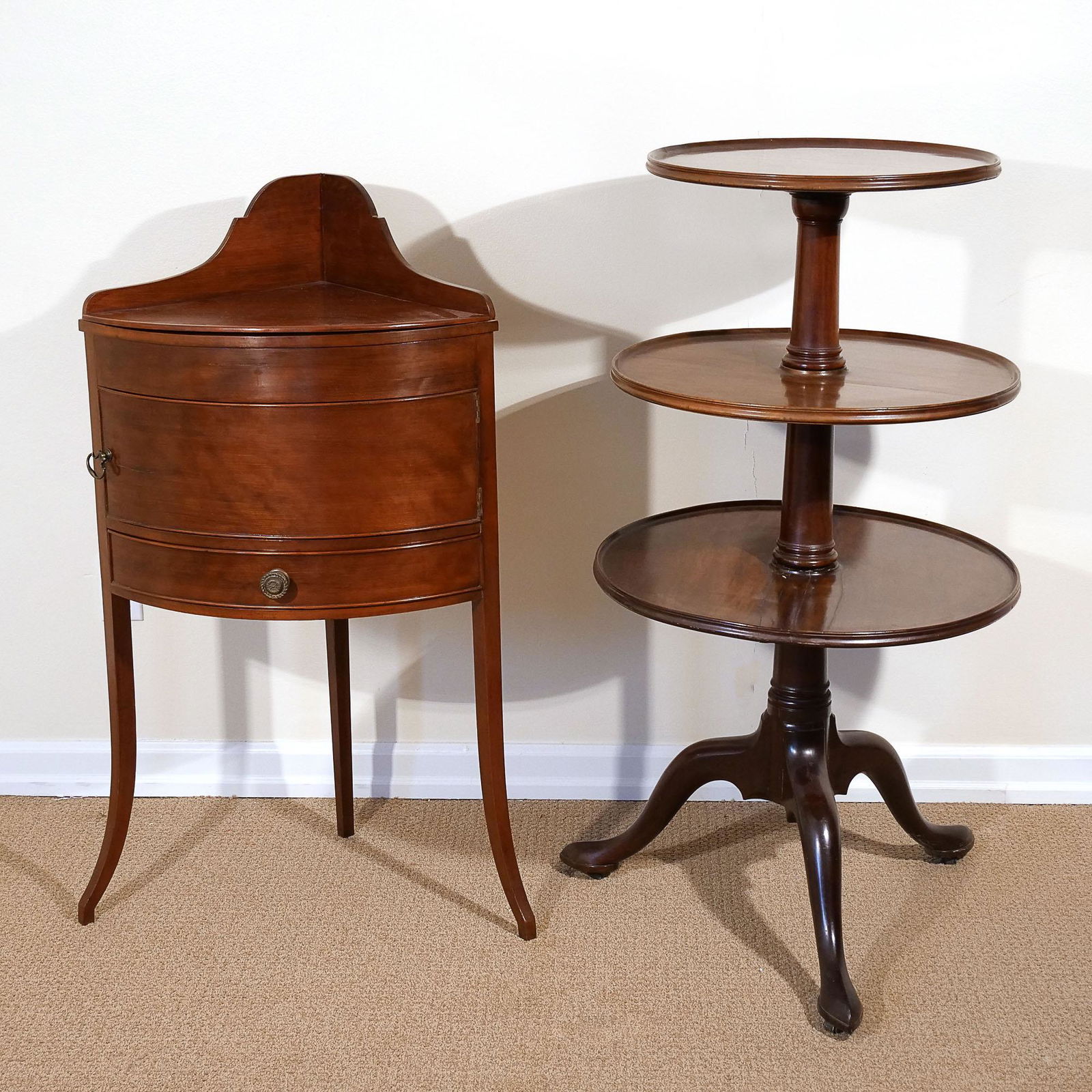 (3pc) GROUP ANTIQUE FURNITURE (1 of 20)