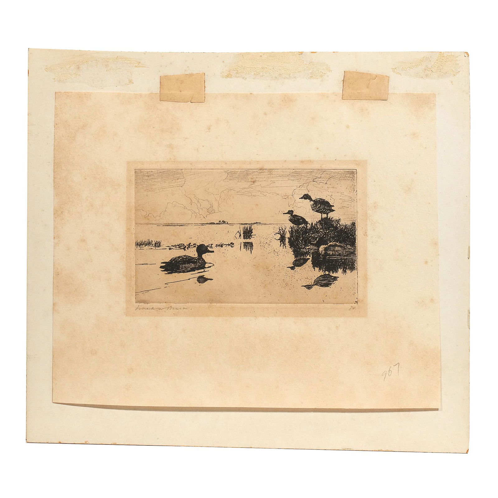 FRANK W. BENSON (1862-1951), ETCHING (1 of 7)