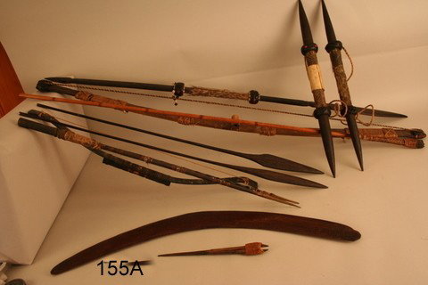 155 A) GROUP OF ABORIGINAL WEAPONS