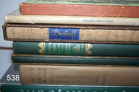 538) GRP. CLUB BOOKS, FEW HERITAGE: LEAVES OF GRASS;: ALSO INCLUDED MATISSE - COULERS DES MAITRES, LES EDITIONS BRAUN & CIE, PARIS, COPYRIGHT 1939