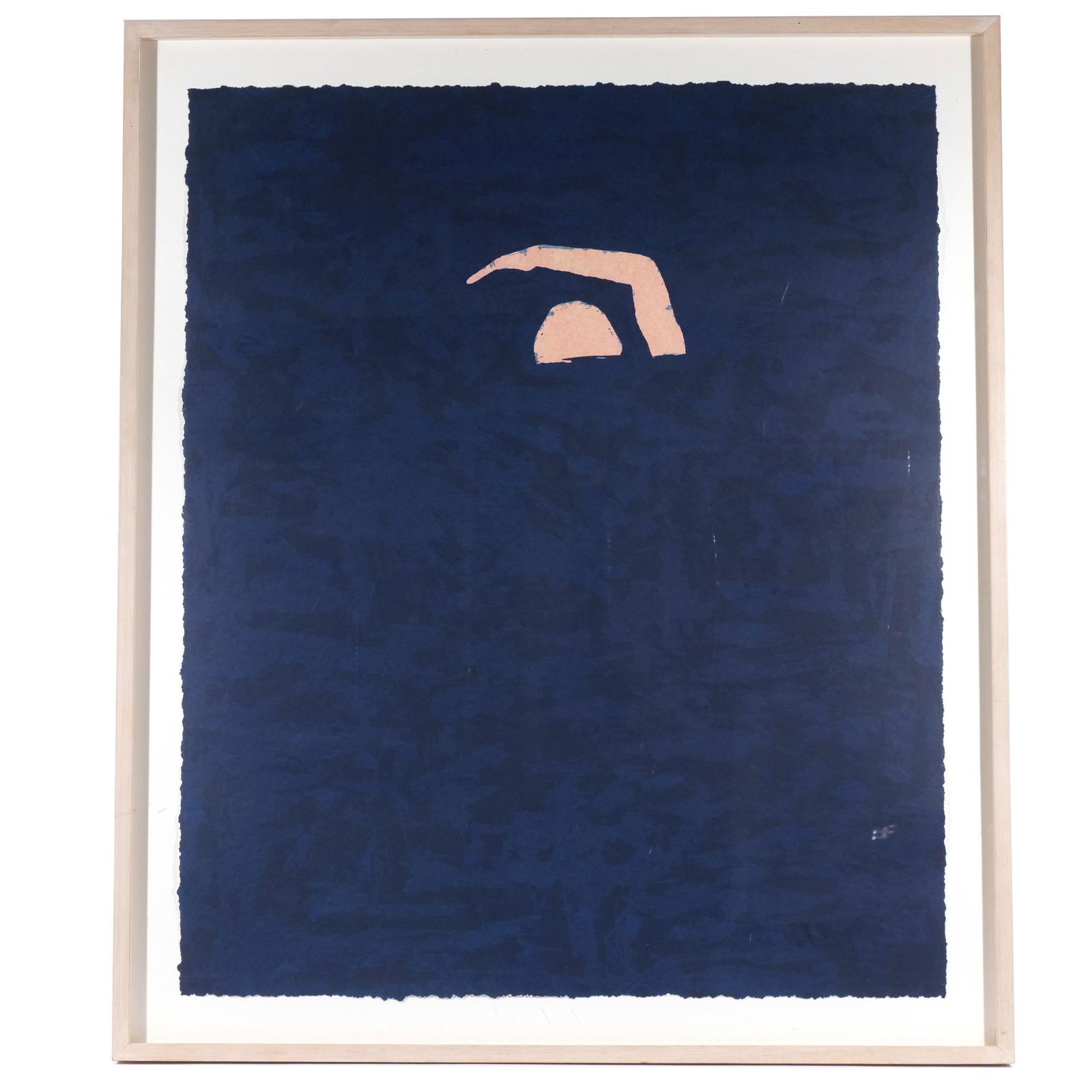 ROBERT MOSKOWITZ (American, 1912-2001): Swimmer Screenprint in colors Heavy wove paper, executed 1984, Artist's Proof ed. 3/5 (from a larger edition of 15), ACT UP Auction for Action 1990 label on verso h. 36 w. 30 in., sheet overall: 41-1/