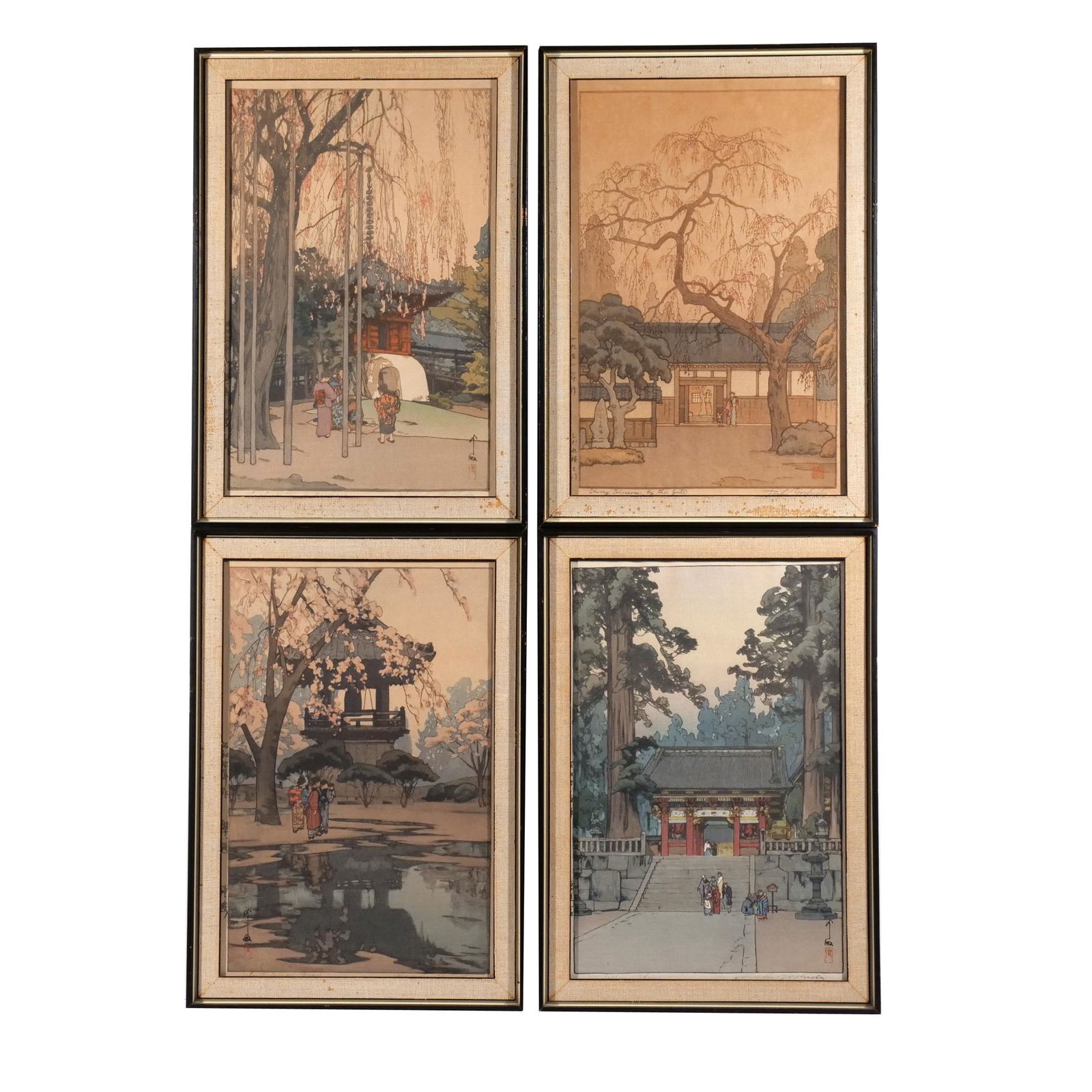 (4pc) JAPANESE WOODBLOCK PRINTS (1 of 18)