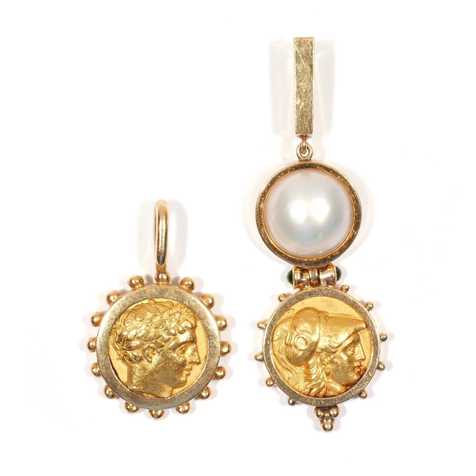 (2pc) ANCIENT COIN GOLD JEWELRY (1 of 6)