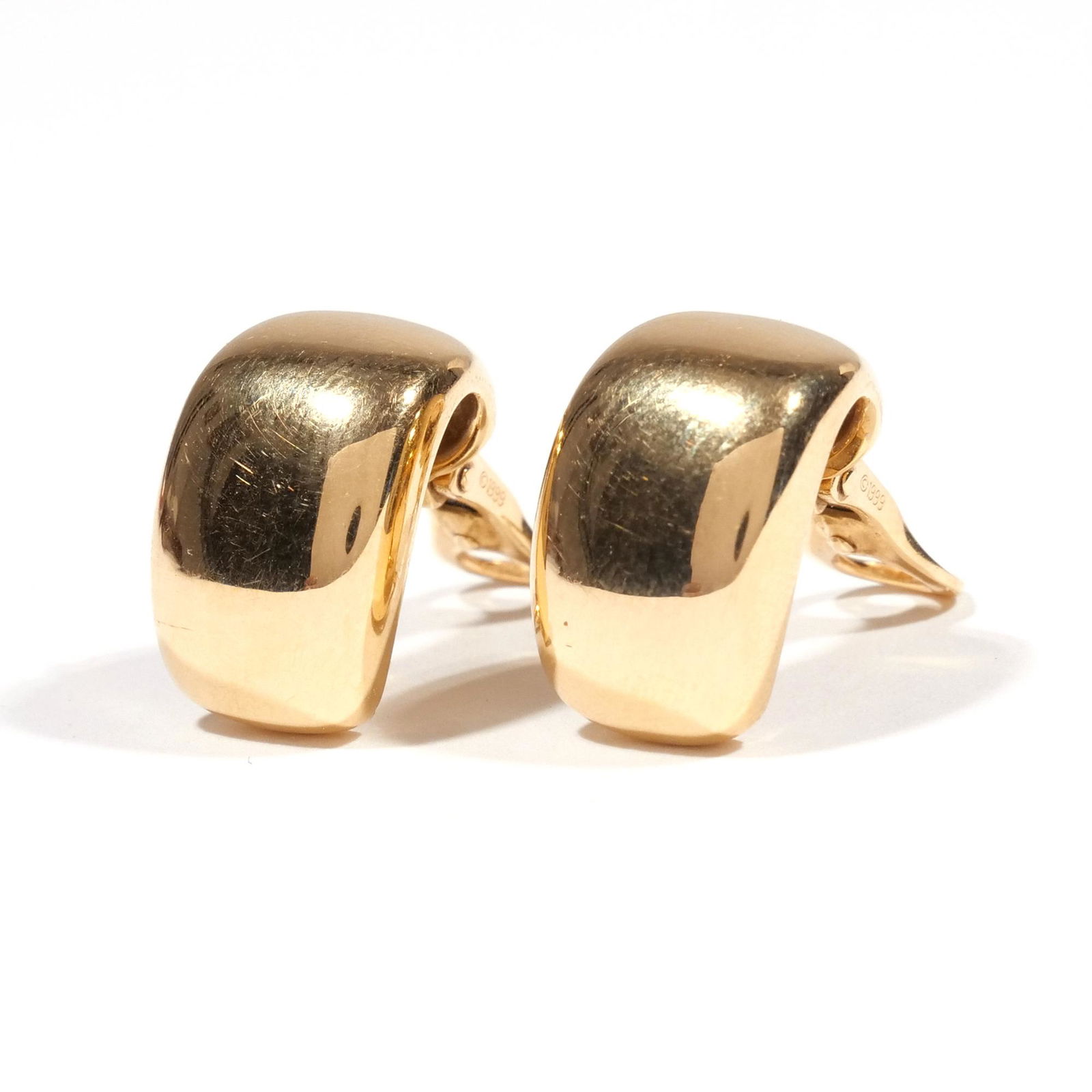 PAIR CARTIER 18k GOLD EARRINGS (1 of 6)