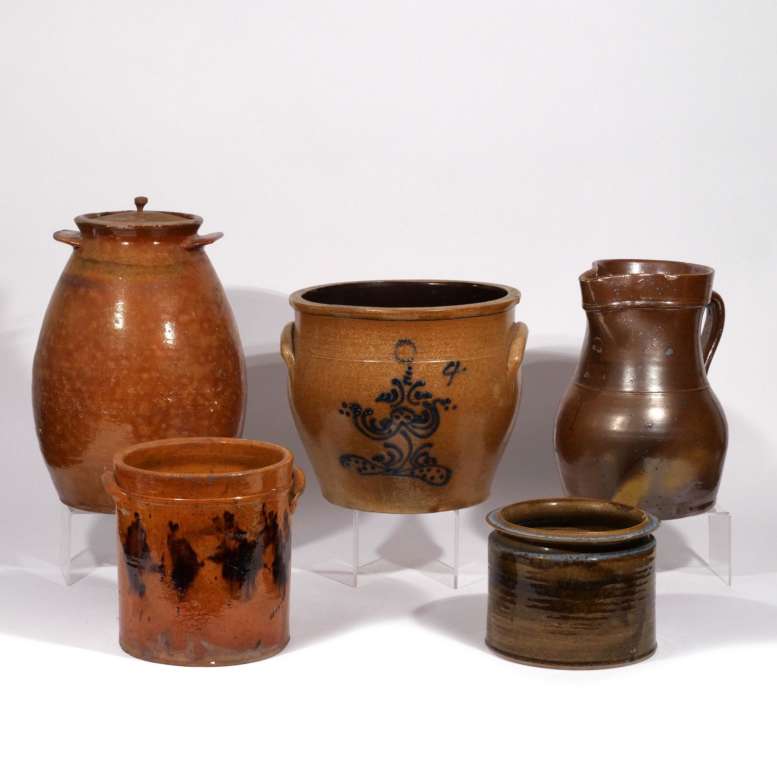 (5pc) ANTIQUE & MODERN STONEWARE (1 of 18)