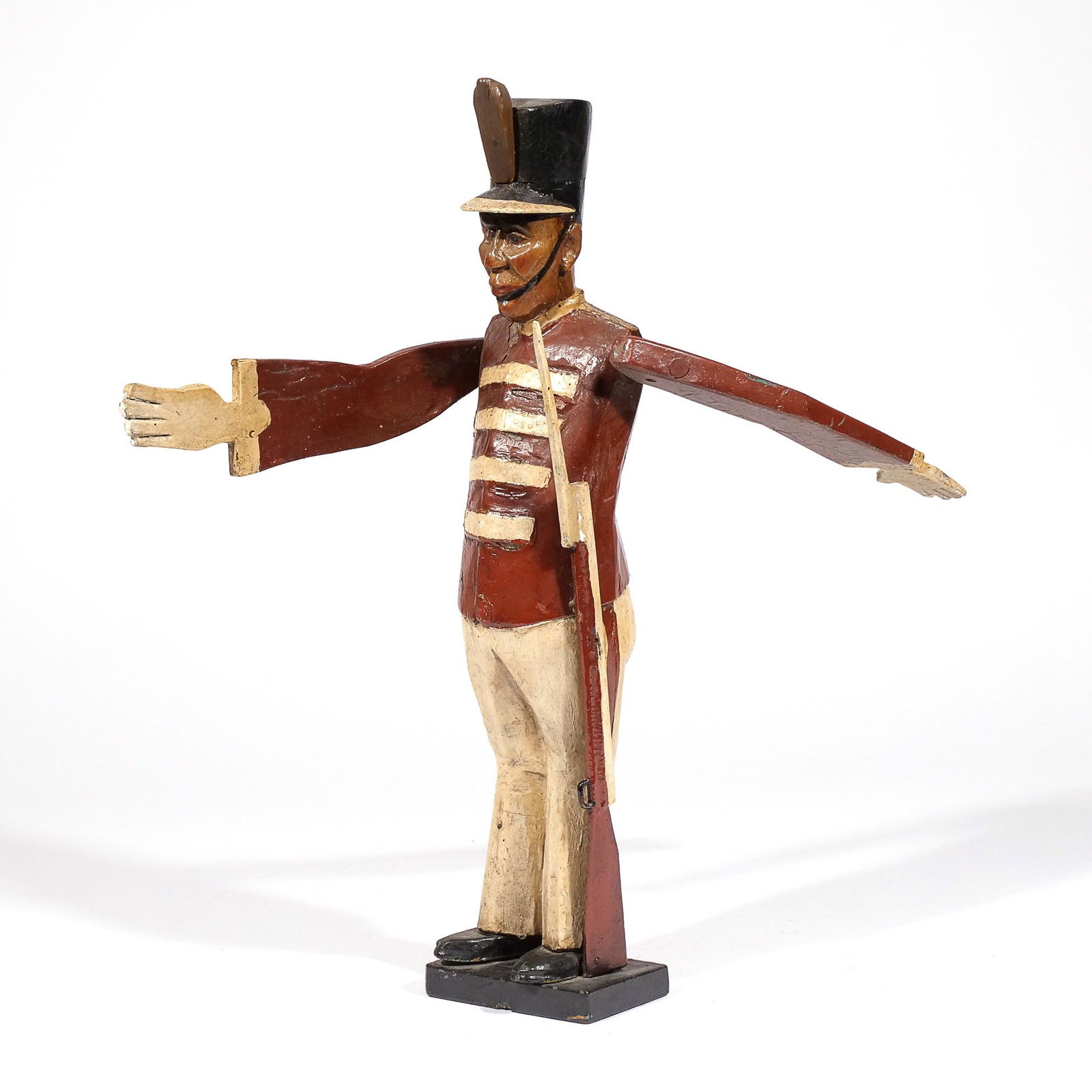 FOLK ART WHIRLIGIG: ENGLISH SOLDIER (1 of 10)