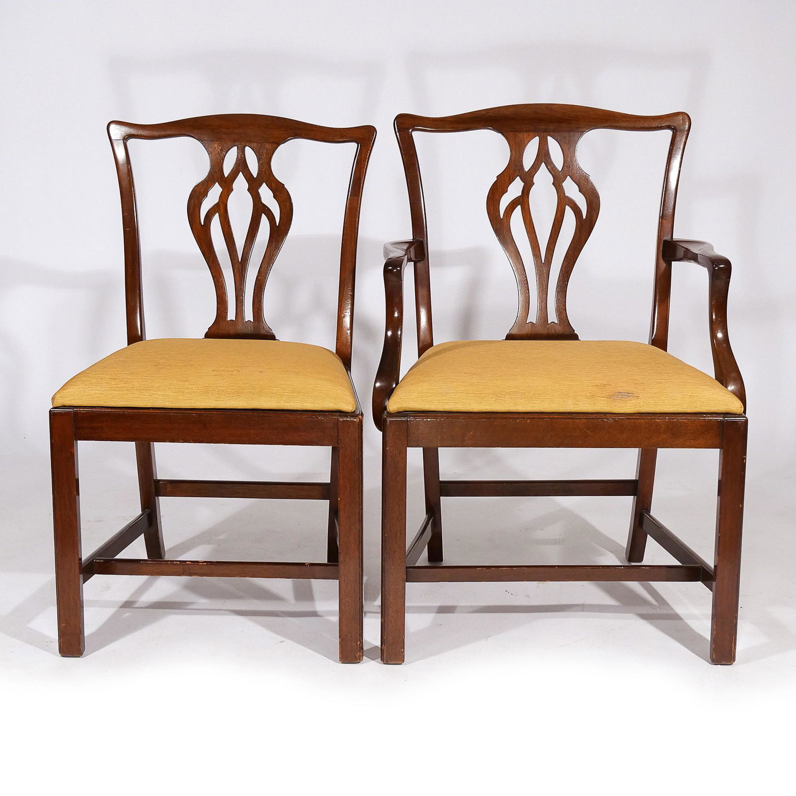 (8pc) SET CENTENNIAL FORMAL MAHOGANY DINING CHAIRS (1 of 17)