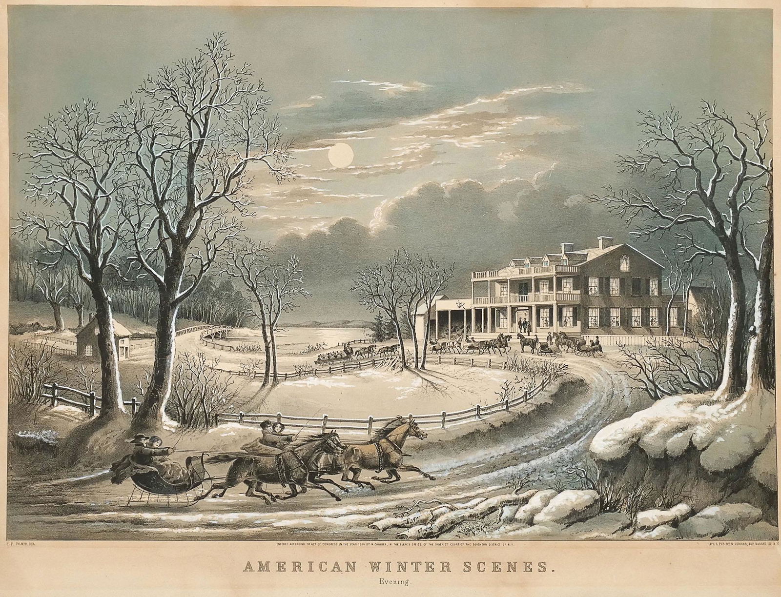 CURRIER & IVES [PUBLISHERS]: AMERICAN WINTER (1 of 7)